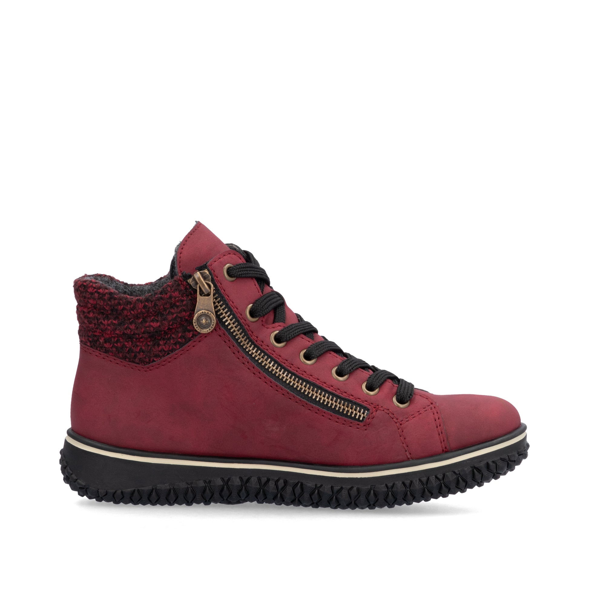 Red Zip Boots for Women | Rieker Z4263-35