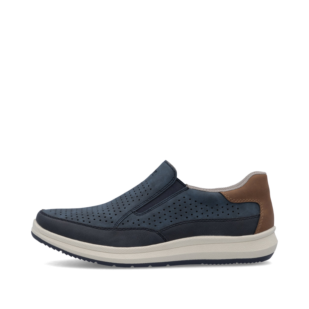 Blue Elasticated Shoes for Men | Rieker 16952-14
