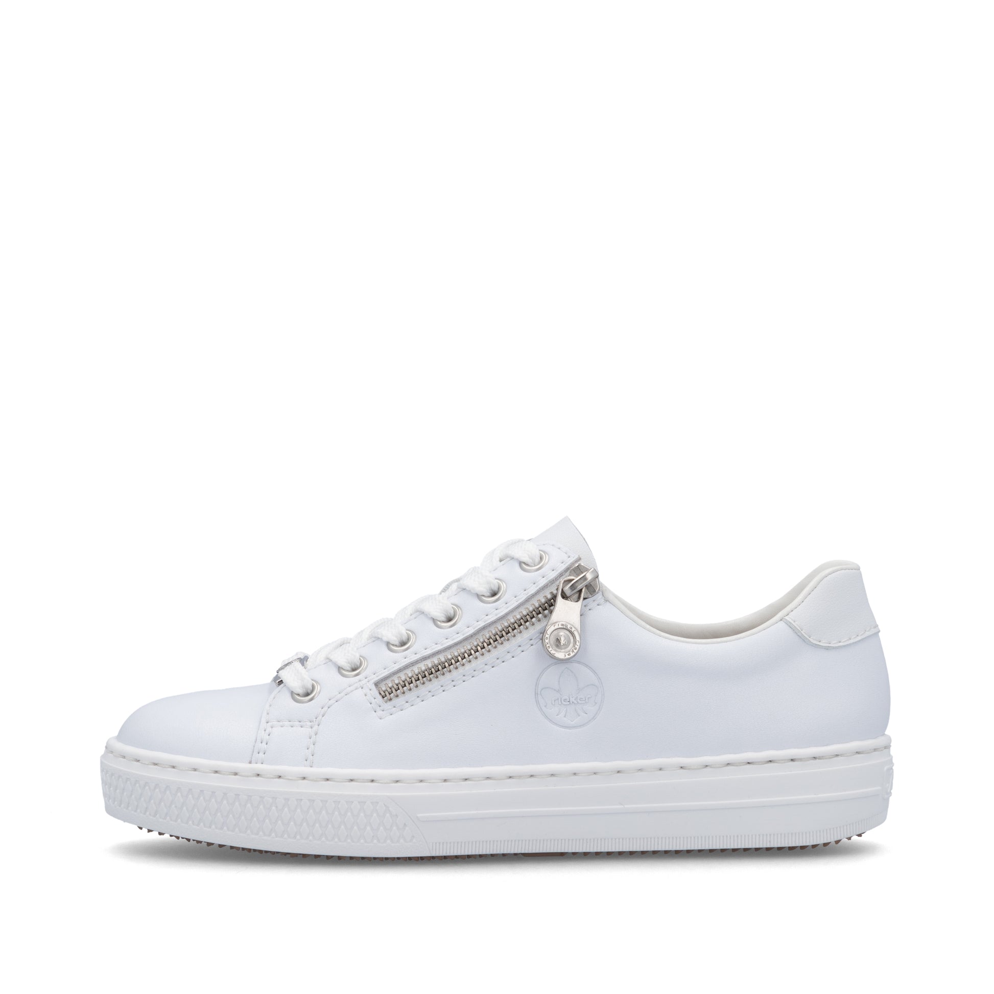 White Zip Shoes for Women | Rieker L59L1-83