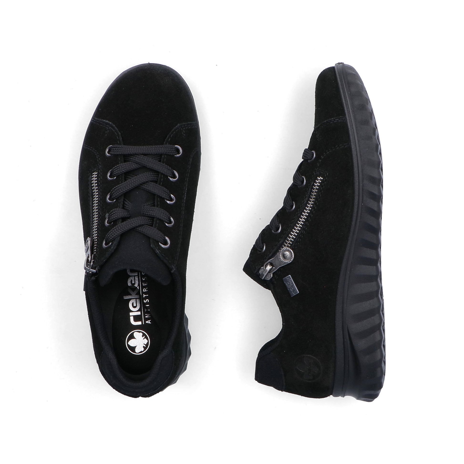 Black Zip Shoes for Women | Rieker 59000-00