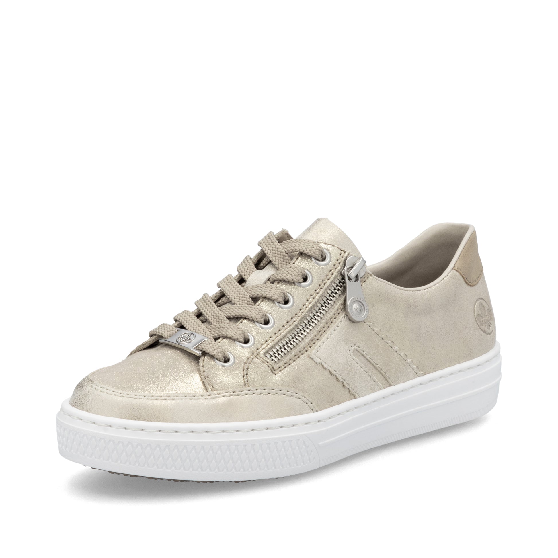 Beige Zip Shoes for Women | Rieker L5903-62
