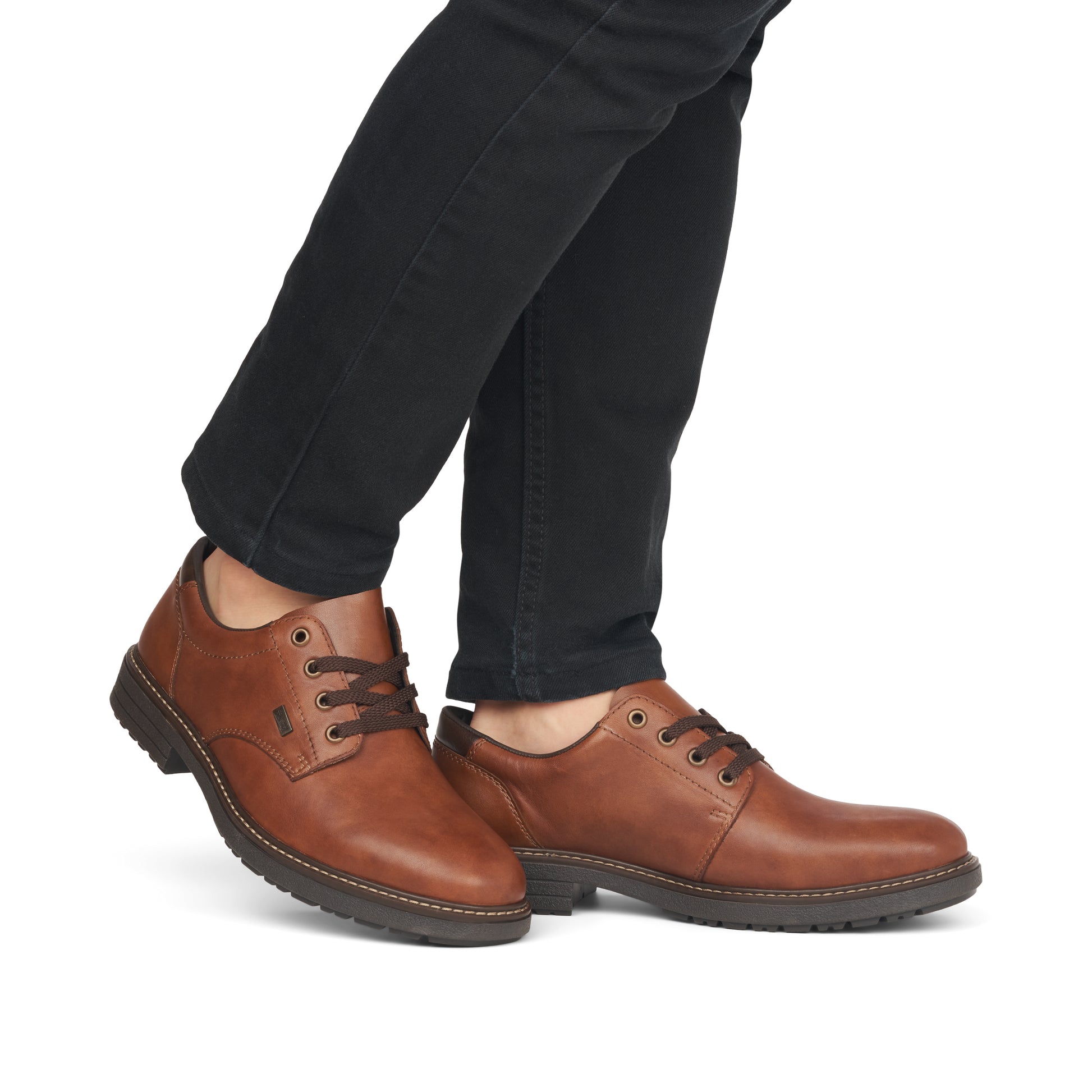 Brown Elasticated Shoes for Men | Rieker 33101-24