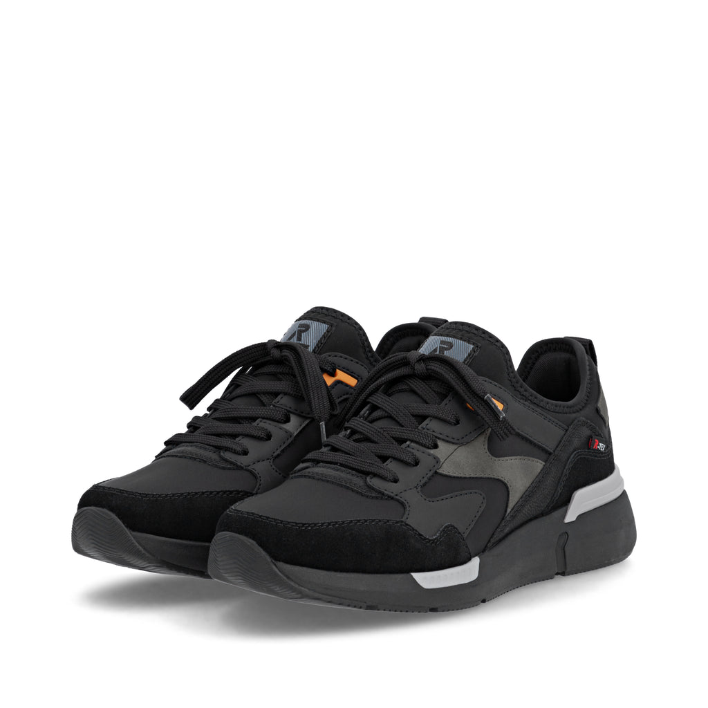 Black Elasticated Shoes for Men | Rieker U1403-01
