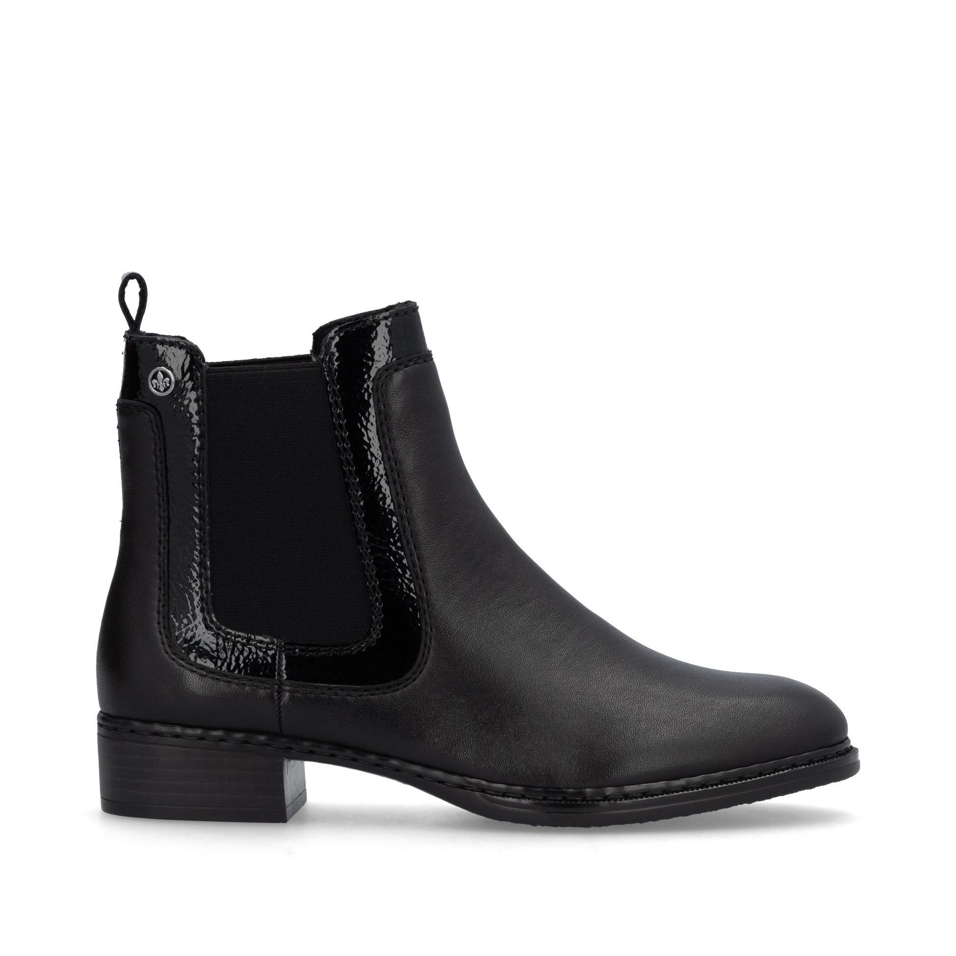 Black Elasticated Boots for Women | Rieker 73457-00