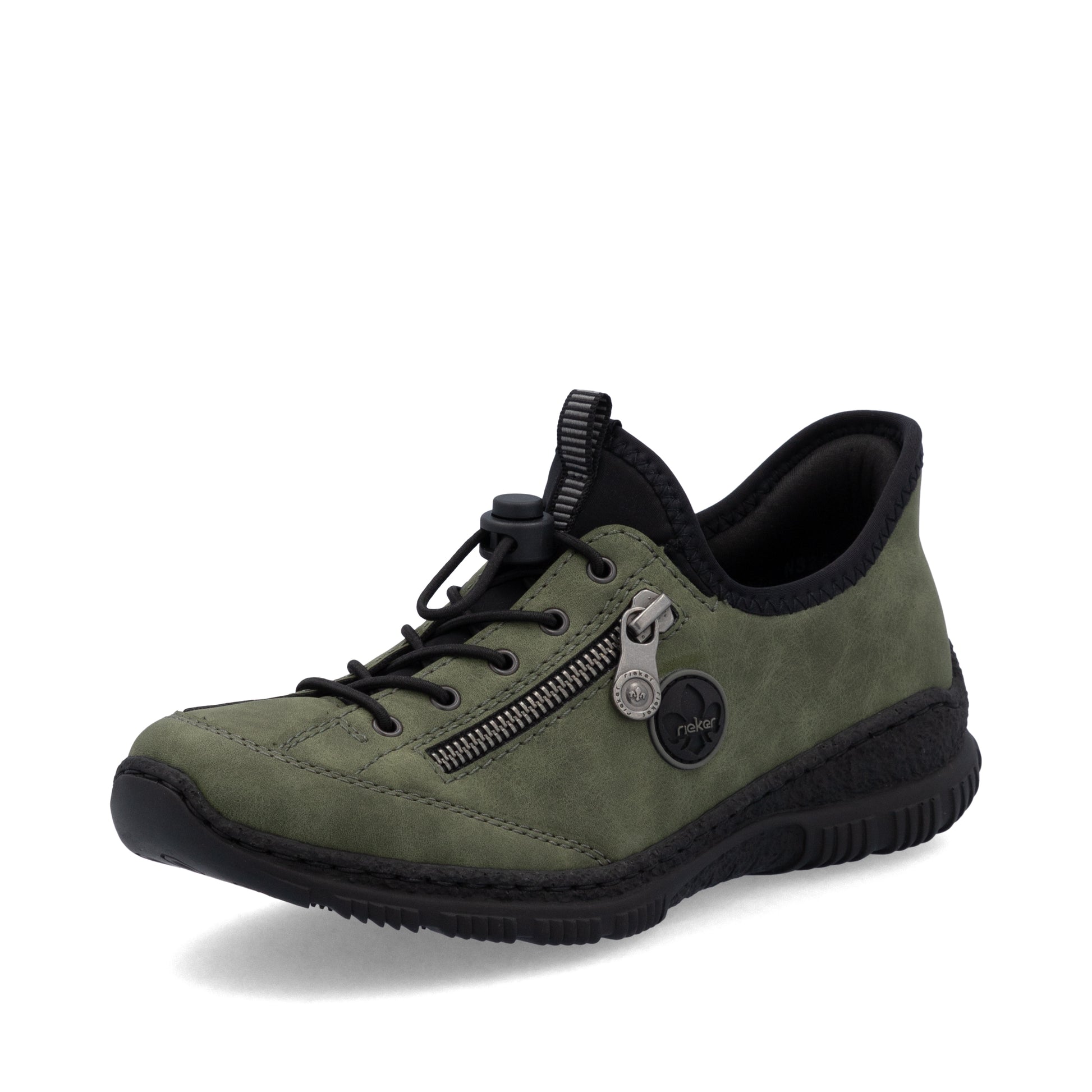 Green Elasticated Shoes for Women | Rieker N3267-54