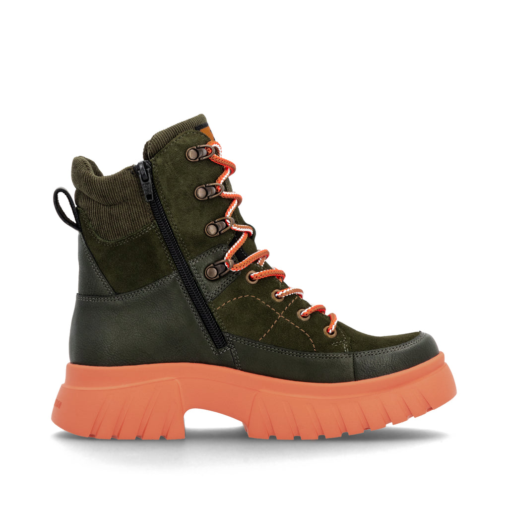 Green Zip Boots for Women | Rieker Sport W1871-54