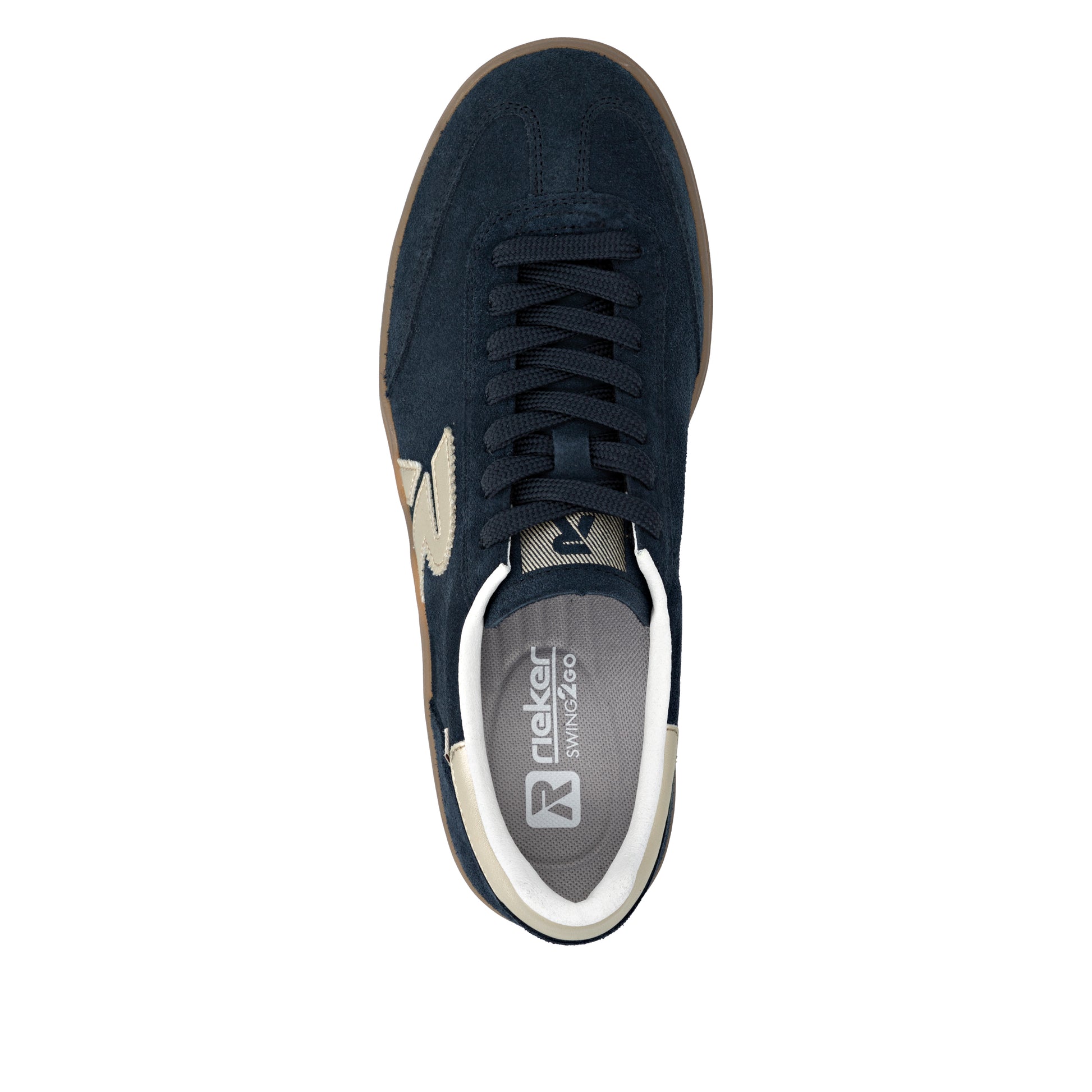 Blue Elasticated Shoes for Women | Rieker W3700-14