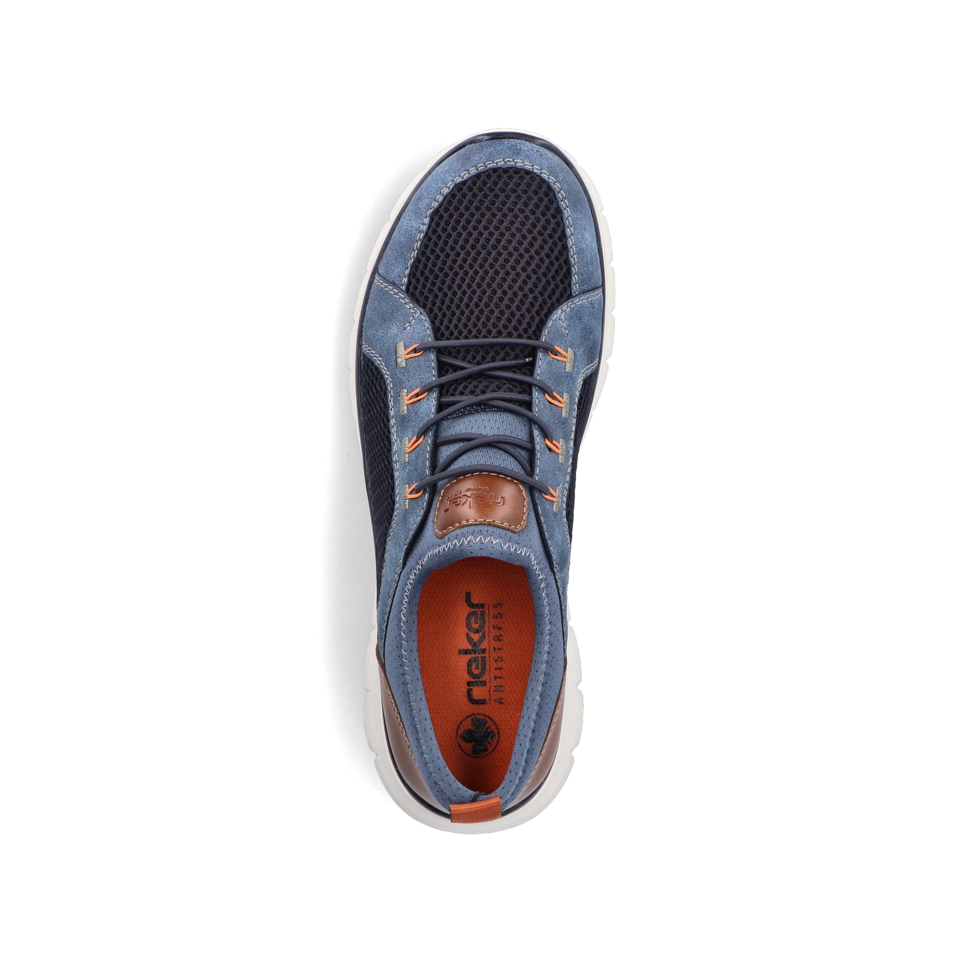 Blue Elasticated Shoes for Men | Rieker B6660-14