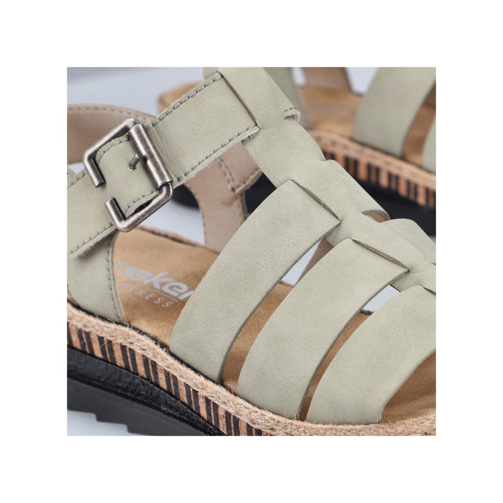 Green Hook & Loop Sandals for Women | Rieker V7904-52