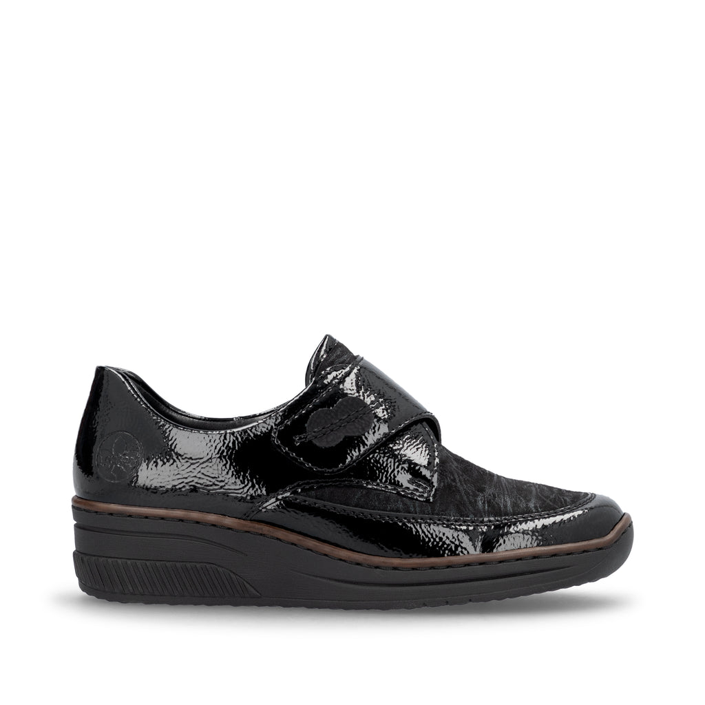 Black Hook & Loop Shoes for Women | Rieker 487C0-00