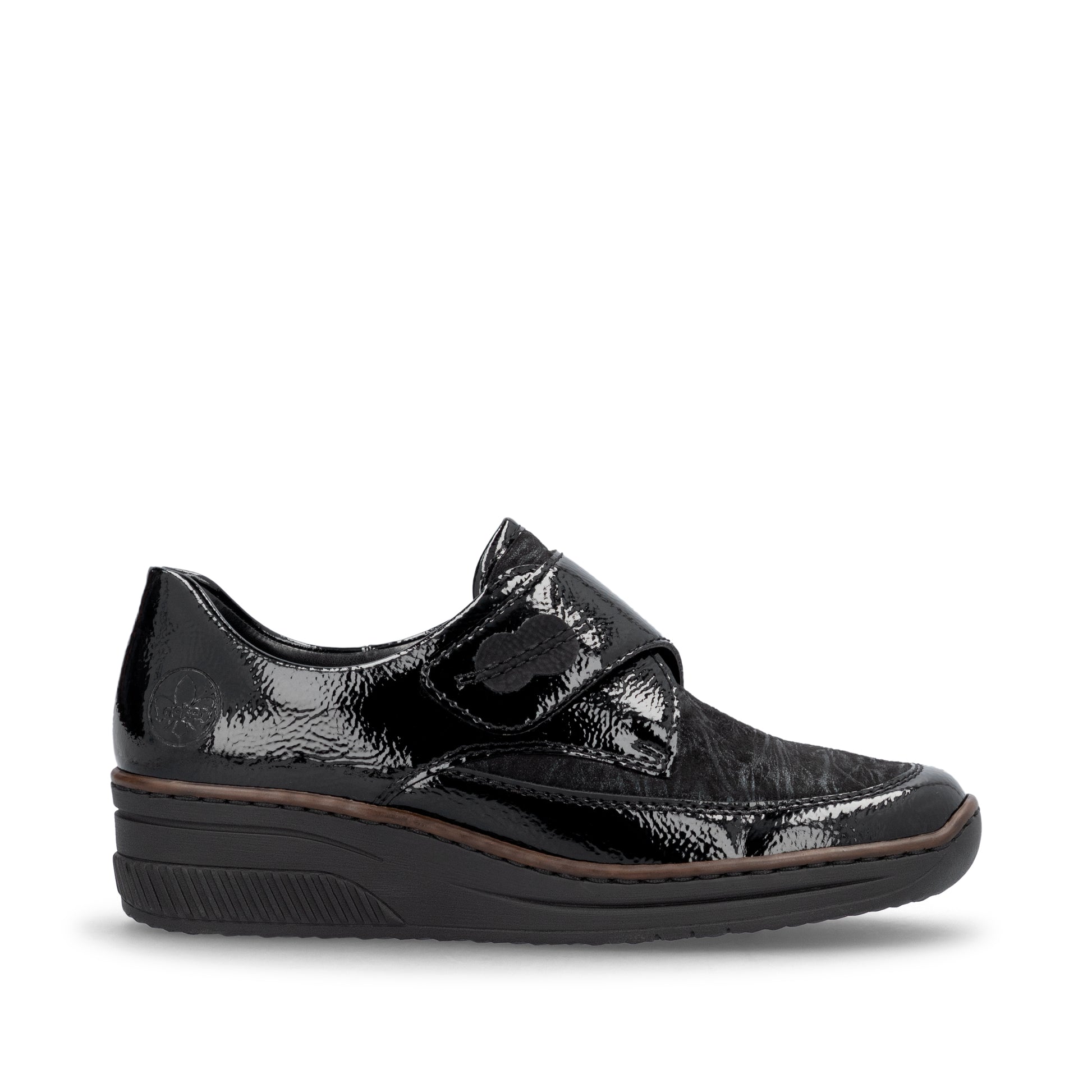 Black Hook & Loop Shoes for Women | Rieker 487C0-00