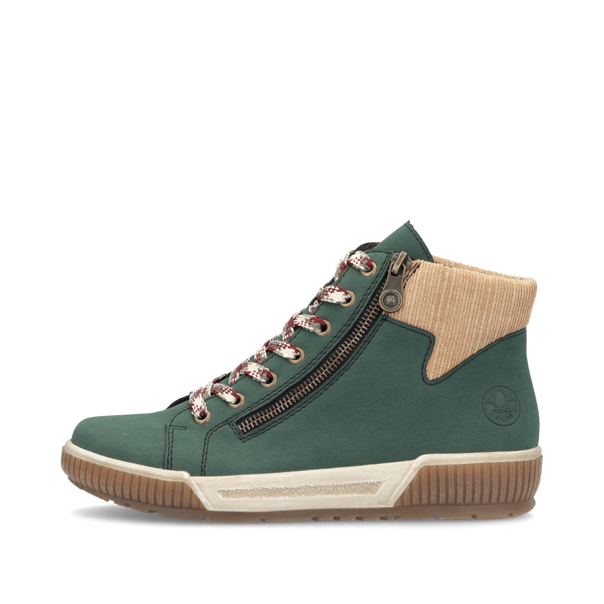 Green Zip Boots for Women | Rieker N0709-54