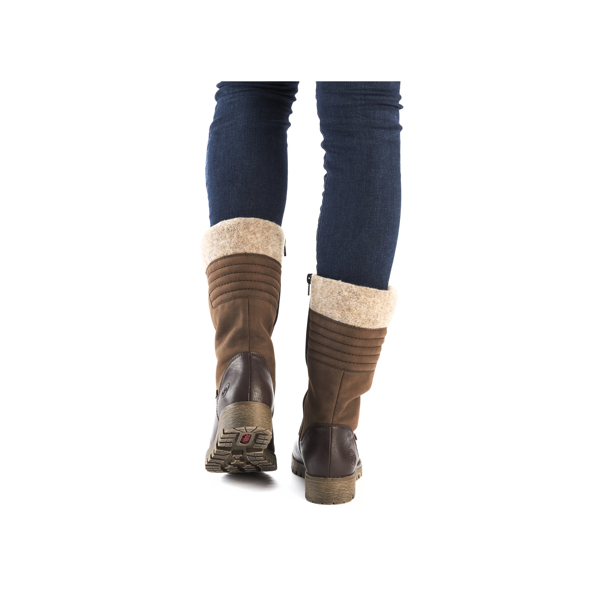 Brown Zip Boots for Women | Rieker 78585-25