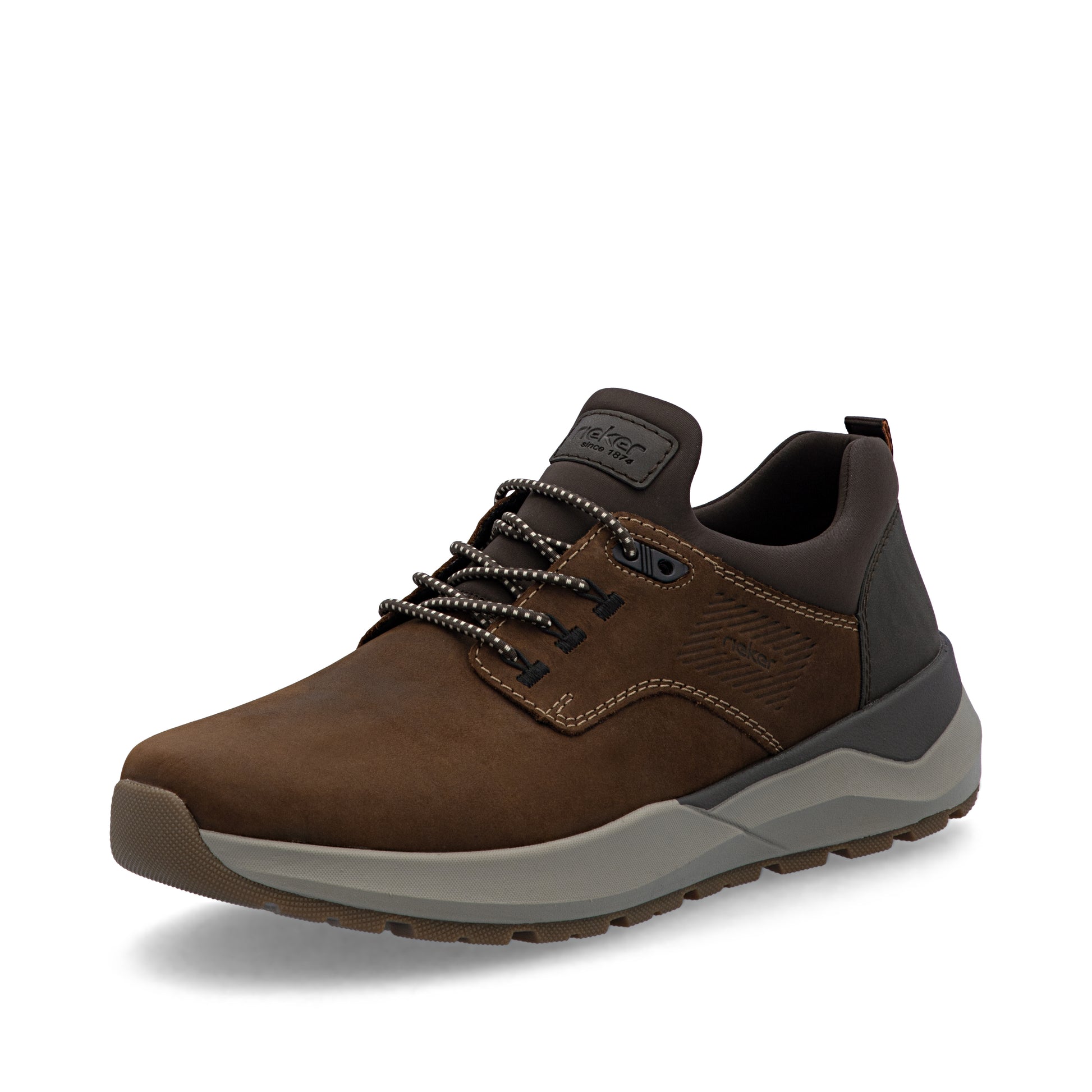 Brown Elasticated Shoes for Men | Rieker 06050-22