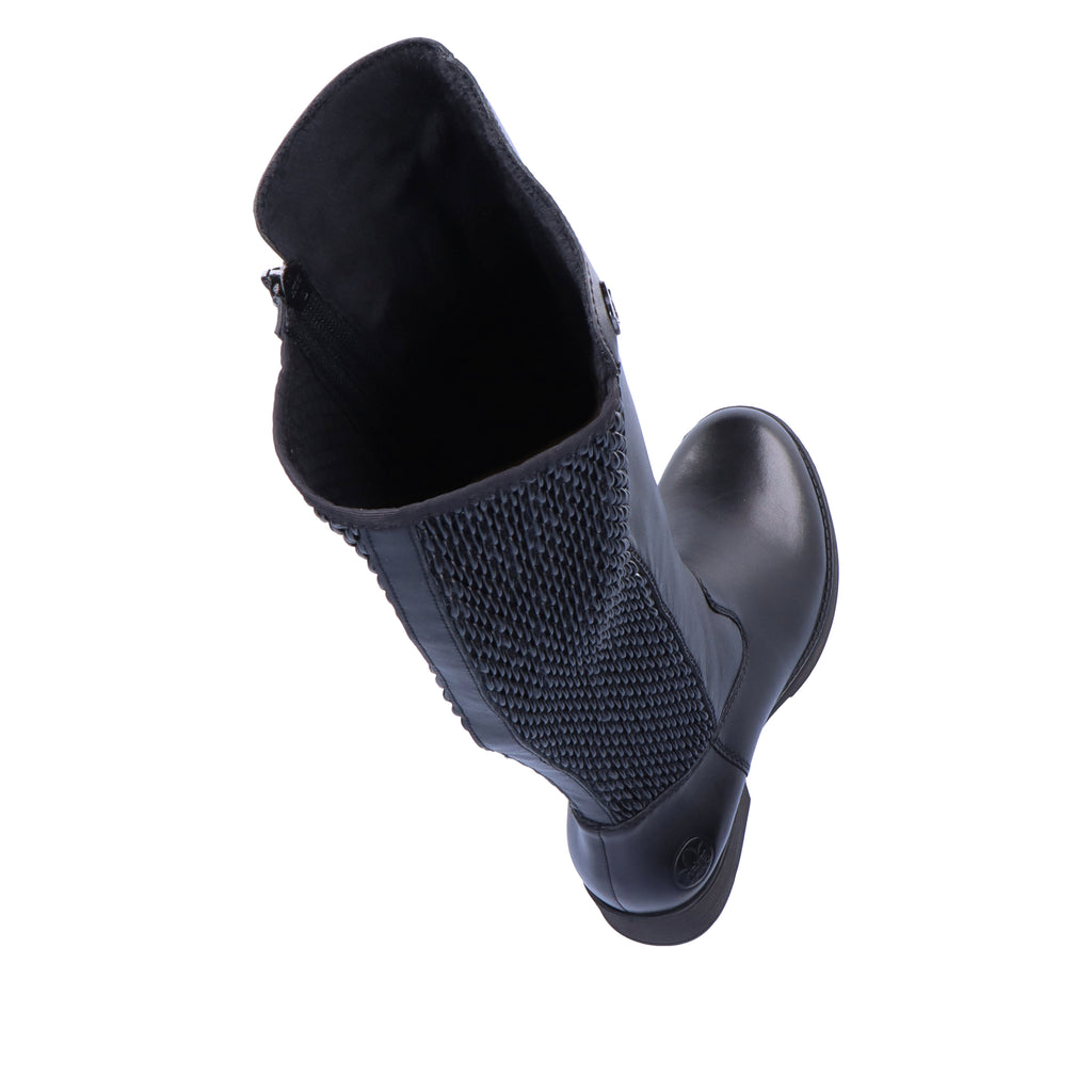 Black Zip Boots for Women | Rieker Z9591-00