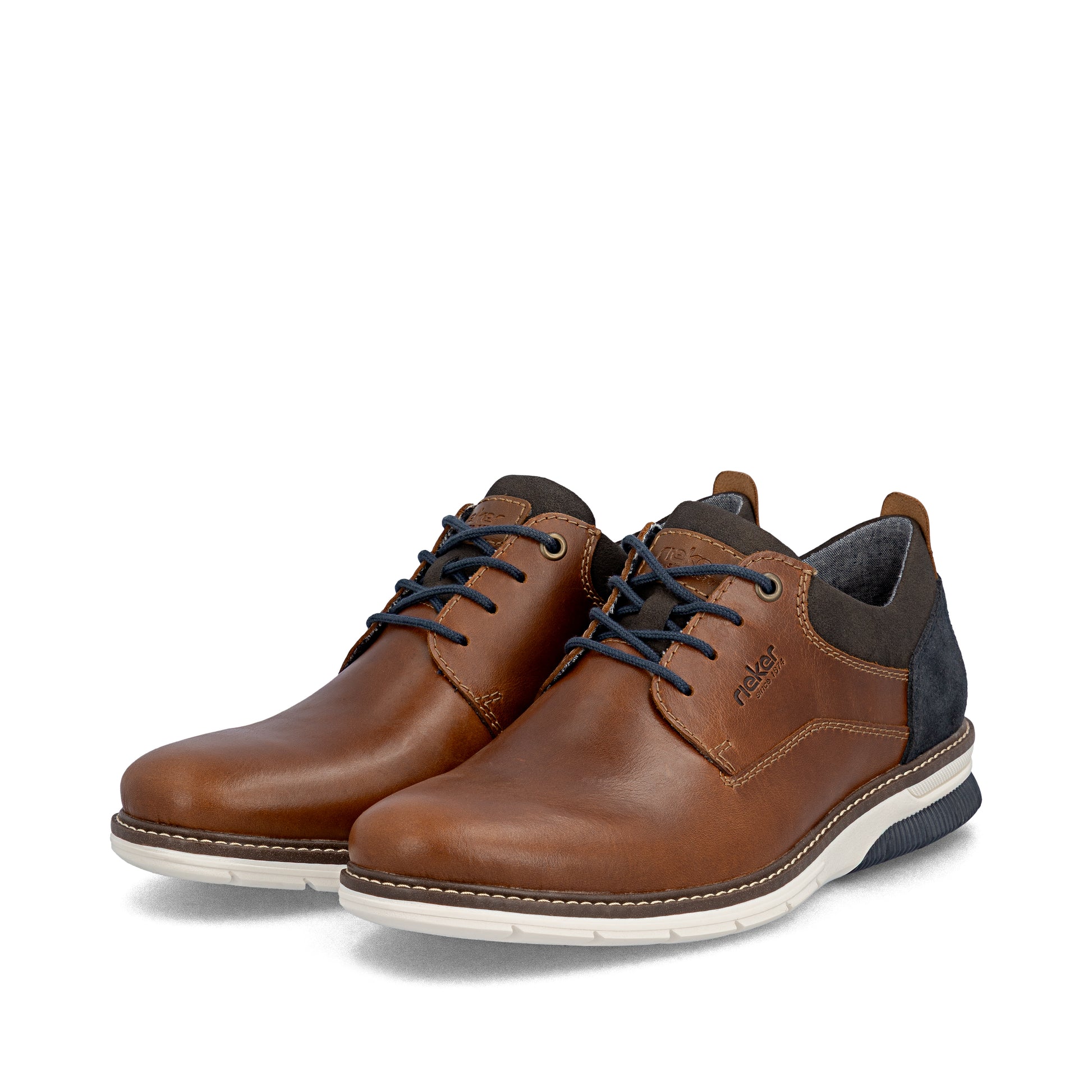 Brown Elasticated Shoes for Men | Rieker 14405-24