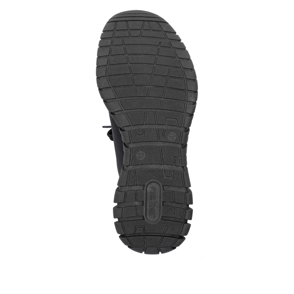 Black Elasticated Shoes for Women | Rieker M5352-00