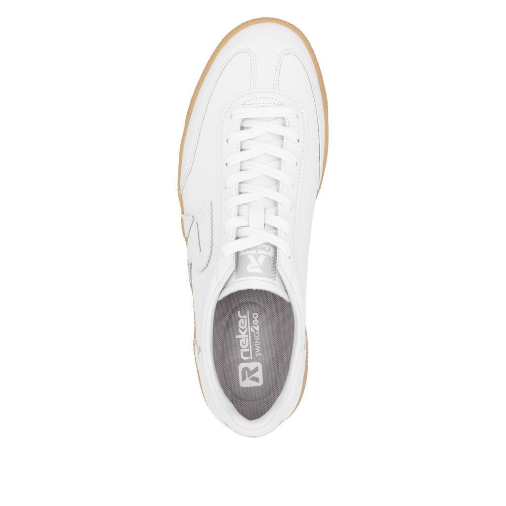 White Elasticated Shoes for Men | Rieker U2200-80