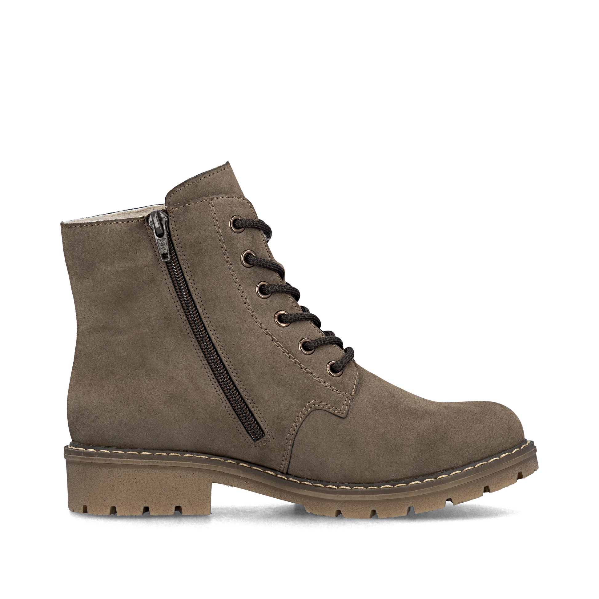 Brown Zip Boots for Women | Rieker Y9103-24