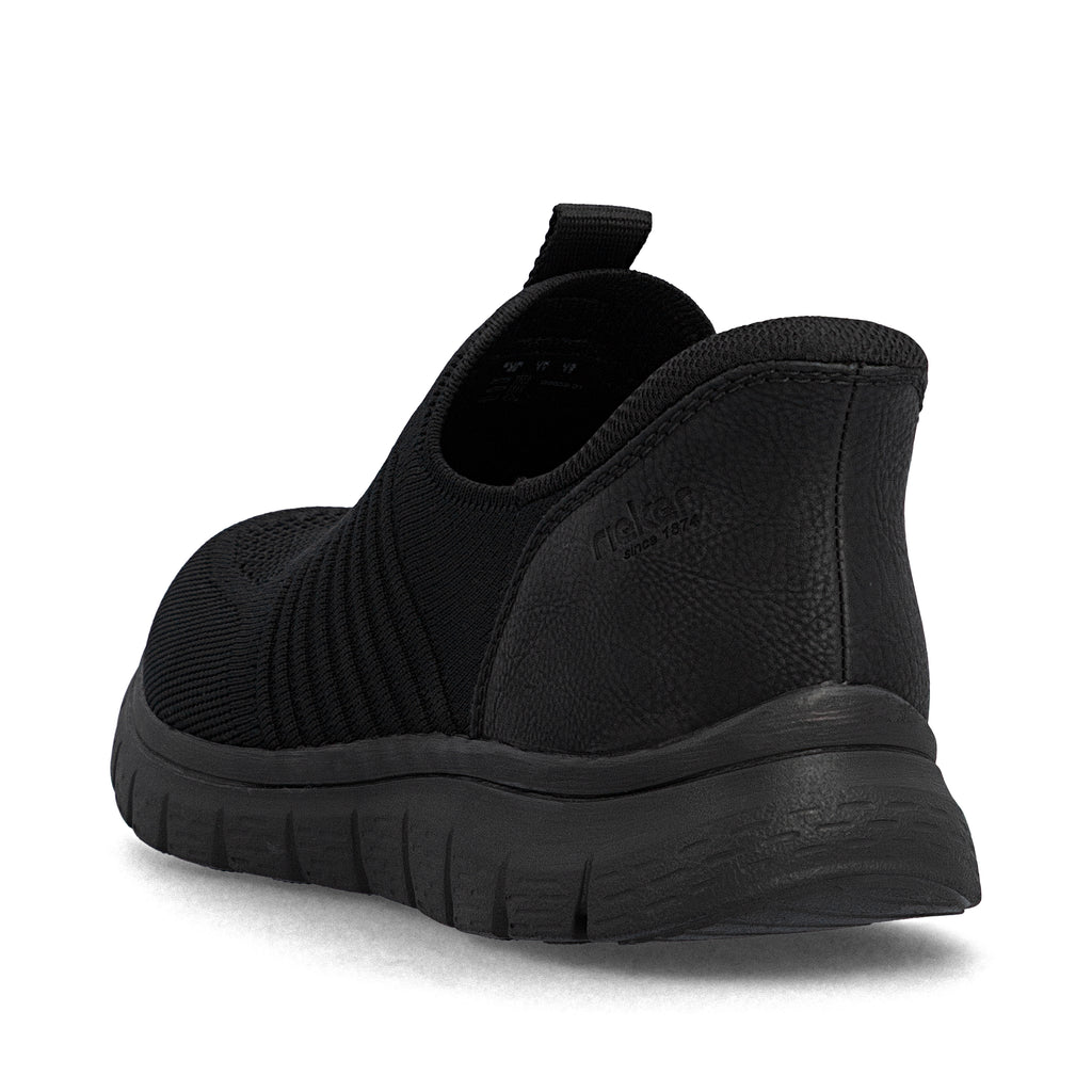 Black Elasticated Shoes for Men | Rieker B6659-01