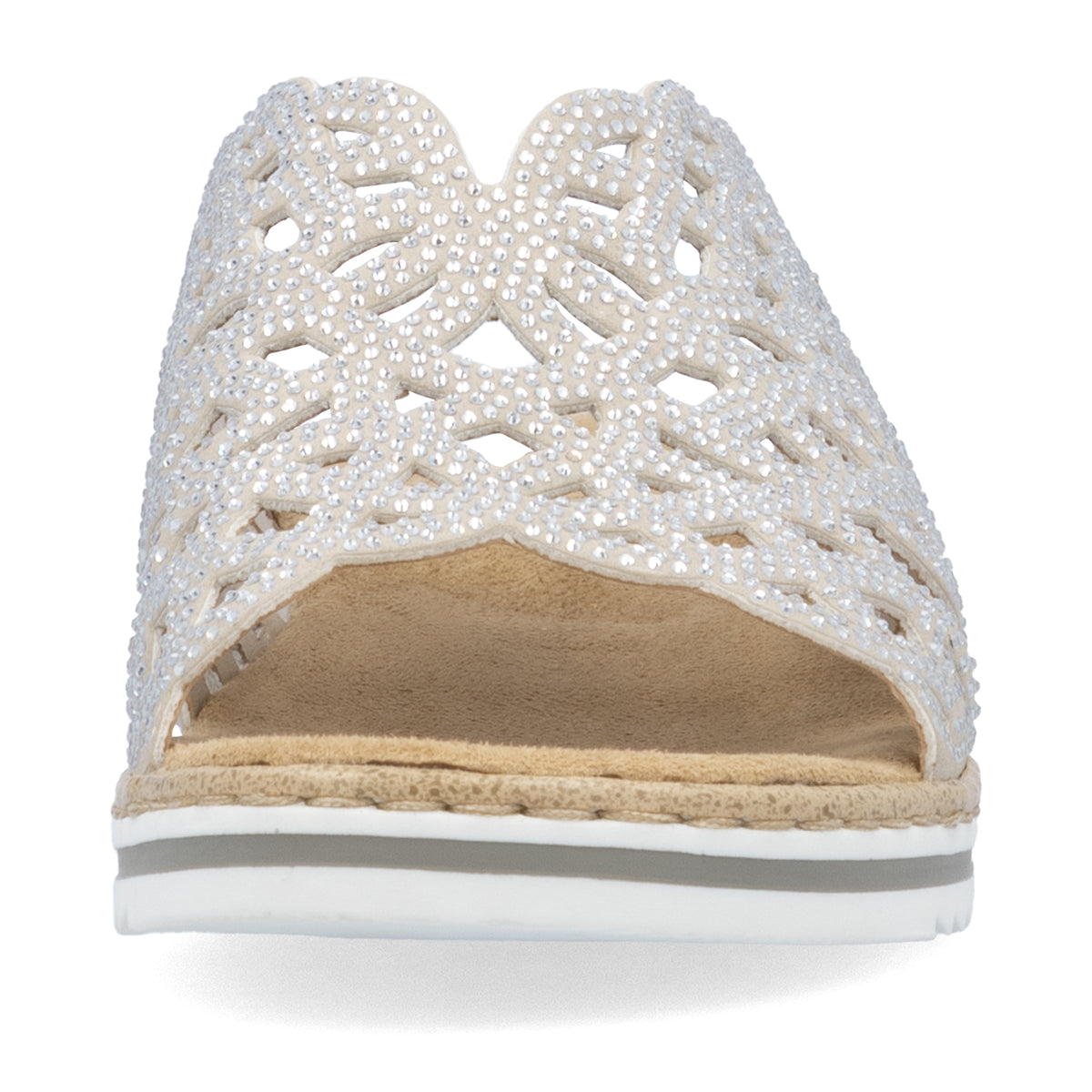 Rieker Women's Beige Mule Sandal | V0689-63