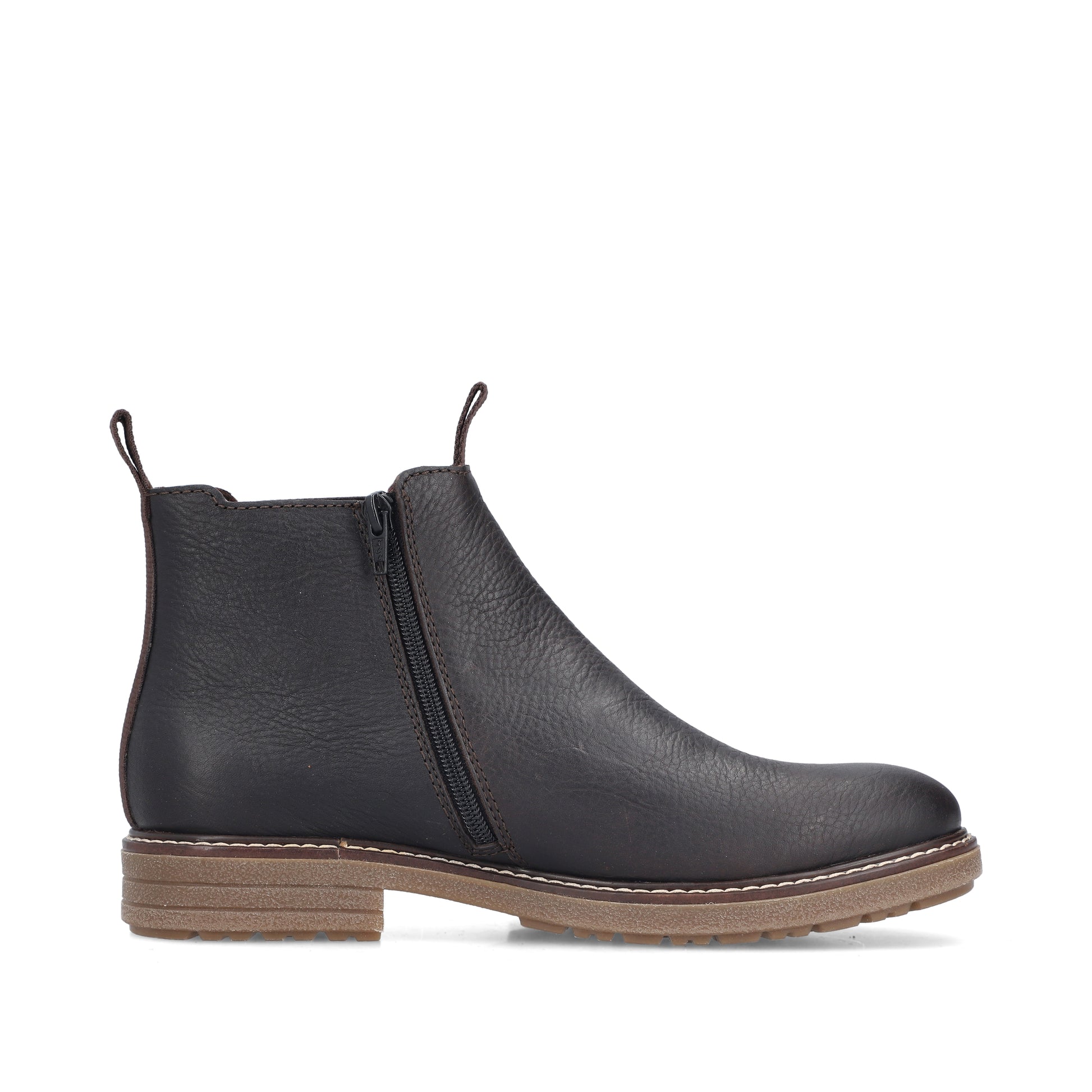 Brown Zip Boots for Men | Rieker 33180-27
