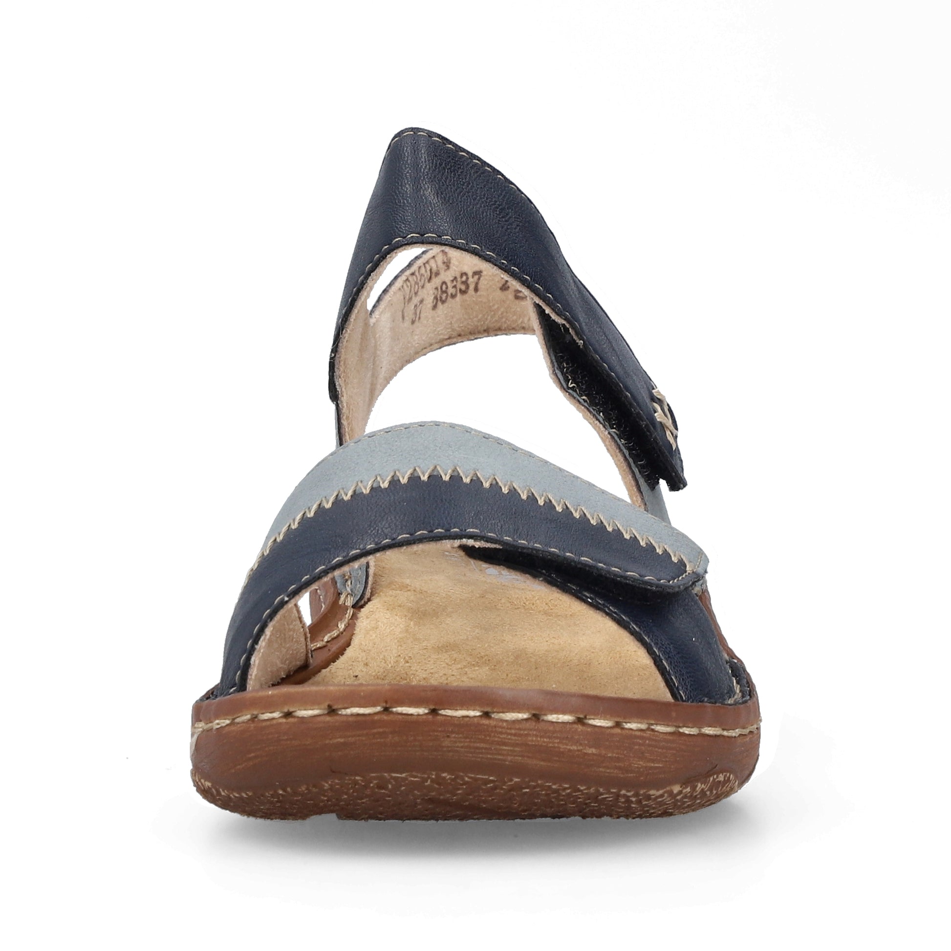 Blue Hook & Loop Sandals for Women | Rieker V2860-14