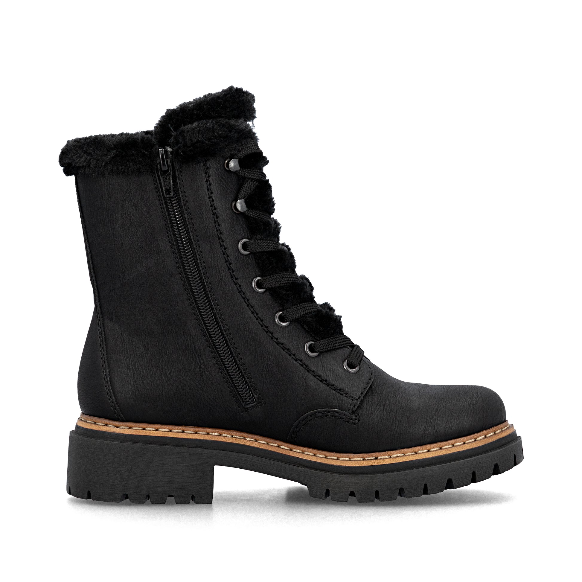 Black Zip Boots for Women | Rieker 72625-00
