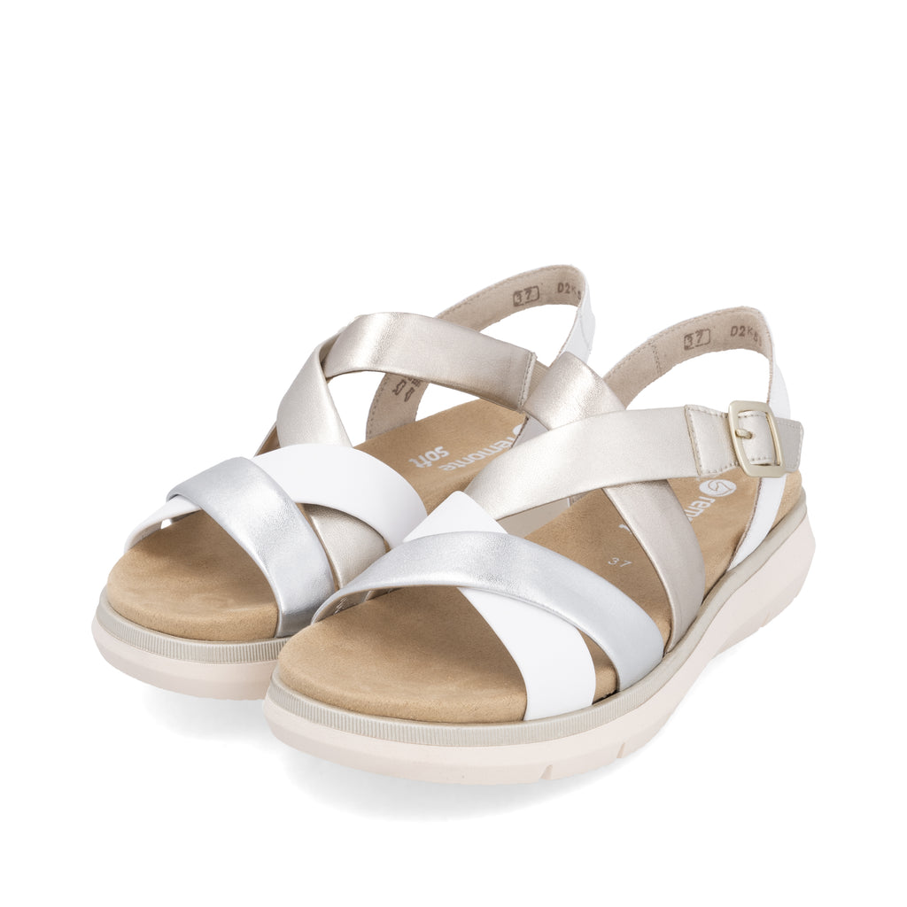 Metallic Hook & Loop Sandals for Women | Remonte D2K53-91