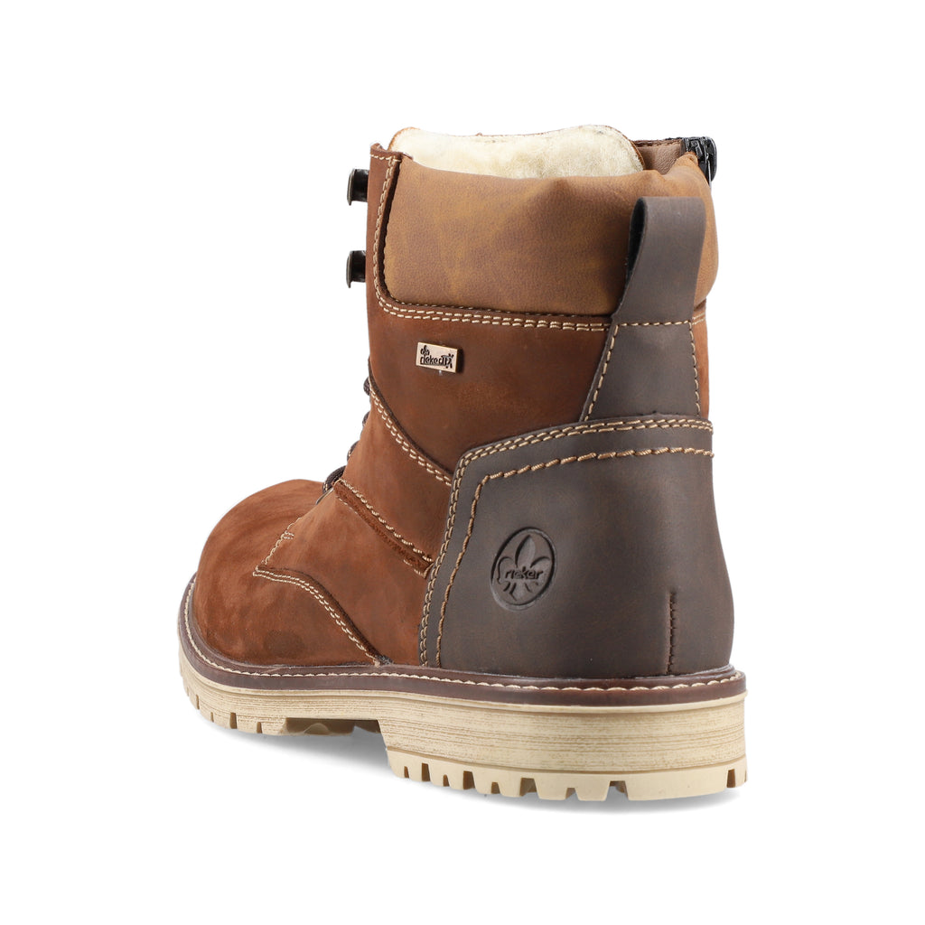 Brown Zip Boots for Men | Rieker F3613-22