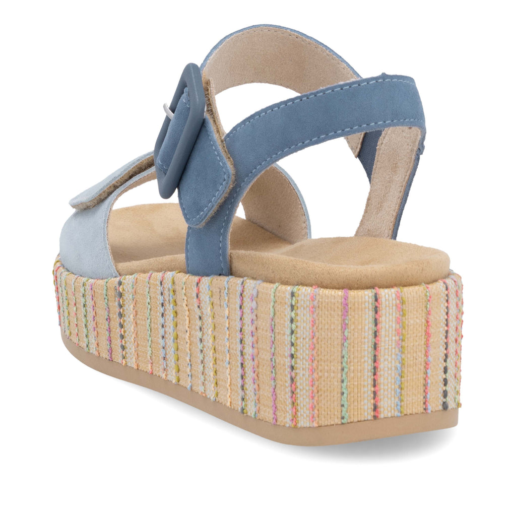 Blue Hook & Loop Sandals for Women | Remonte D1N54-12