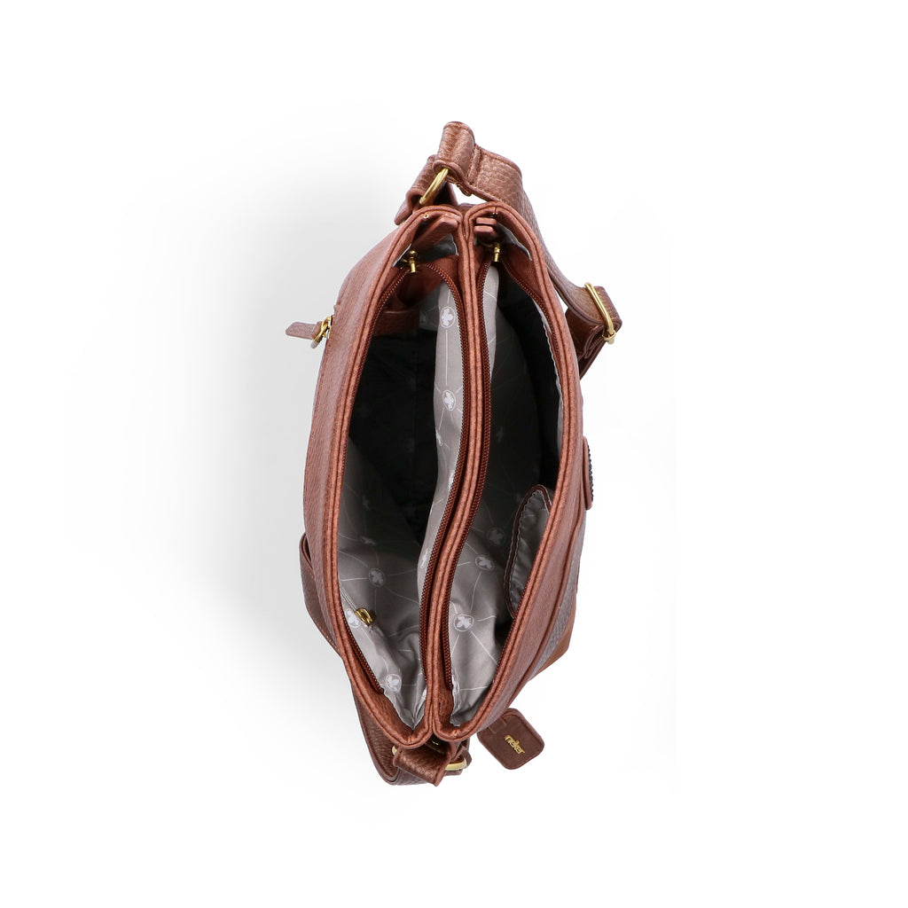 Brown Zip Bags for Women | Rieker H1346-22