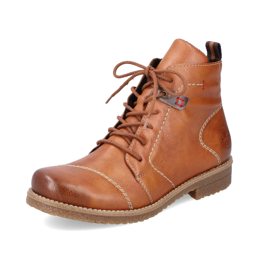 Brown Zip Boots for Women | Rieker 73501-24