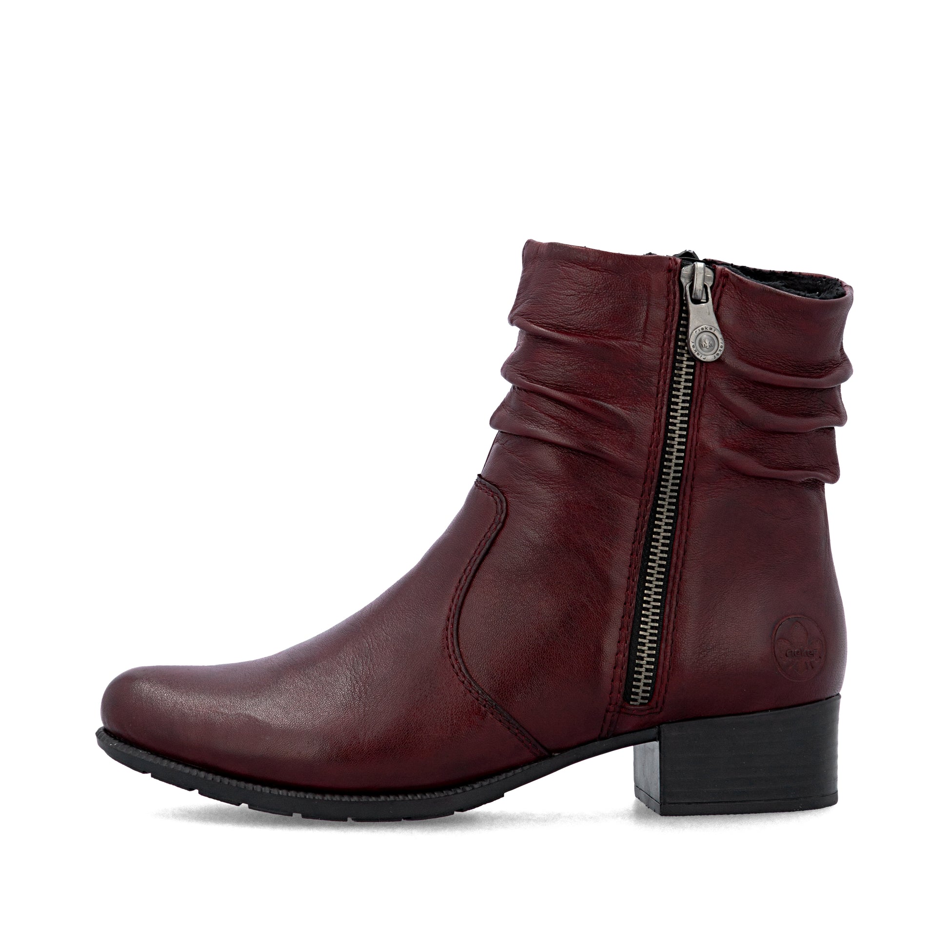 Red Zip Boots for Women | Rieker 78656-35