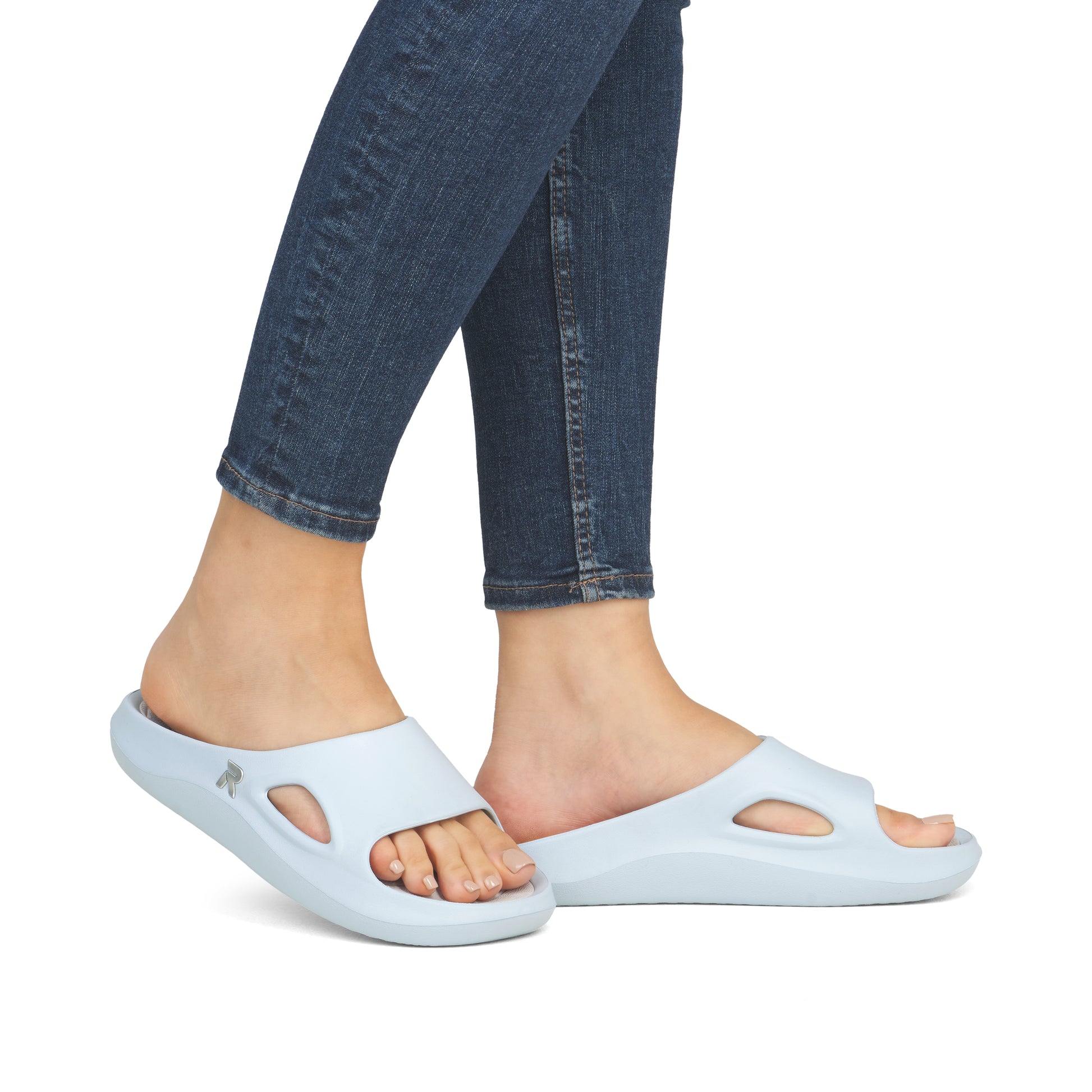Blue Slip-On Sandals for Women | Rieker W3450-10