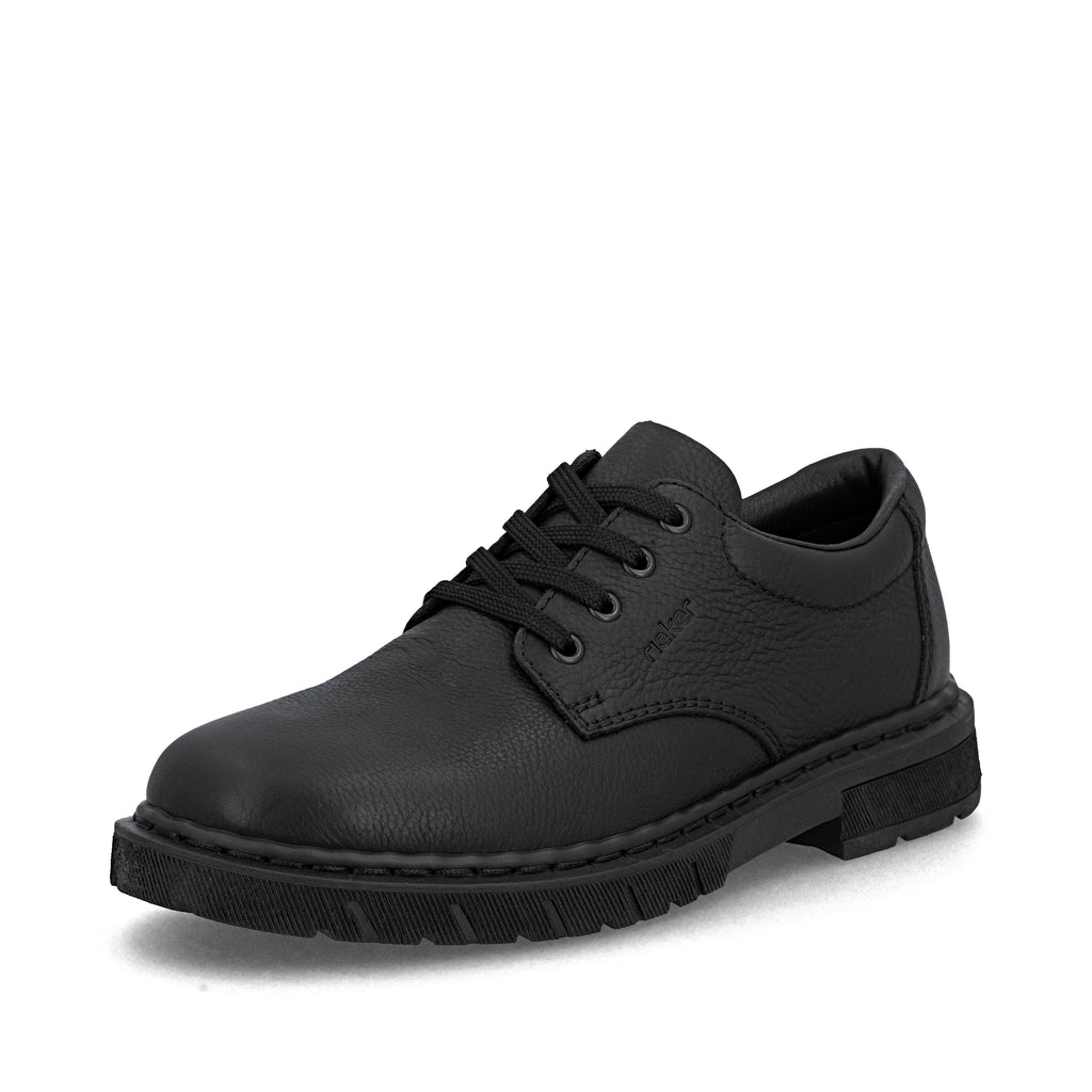 Black Elasticated Shoes for Men | Rieker 31610-00