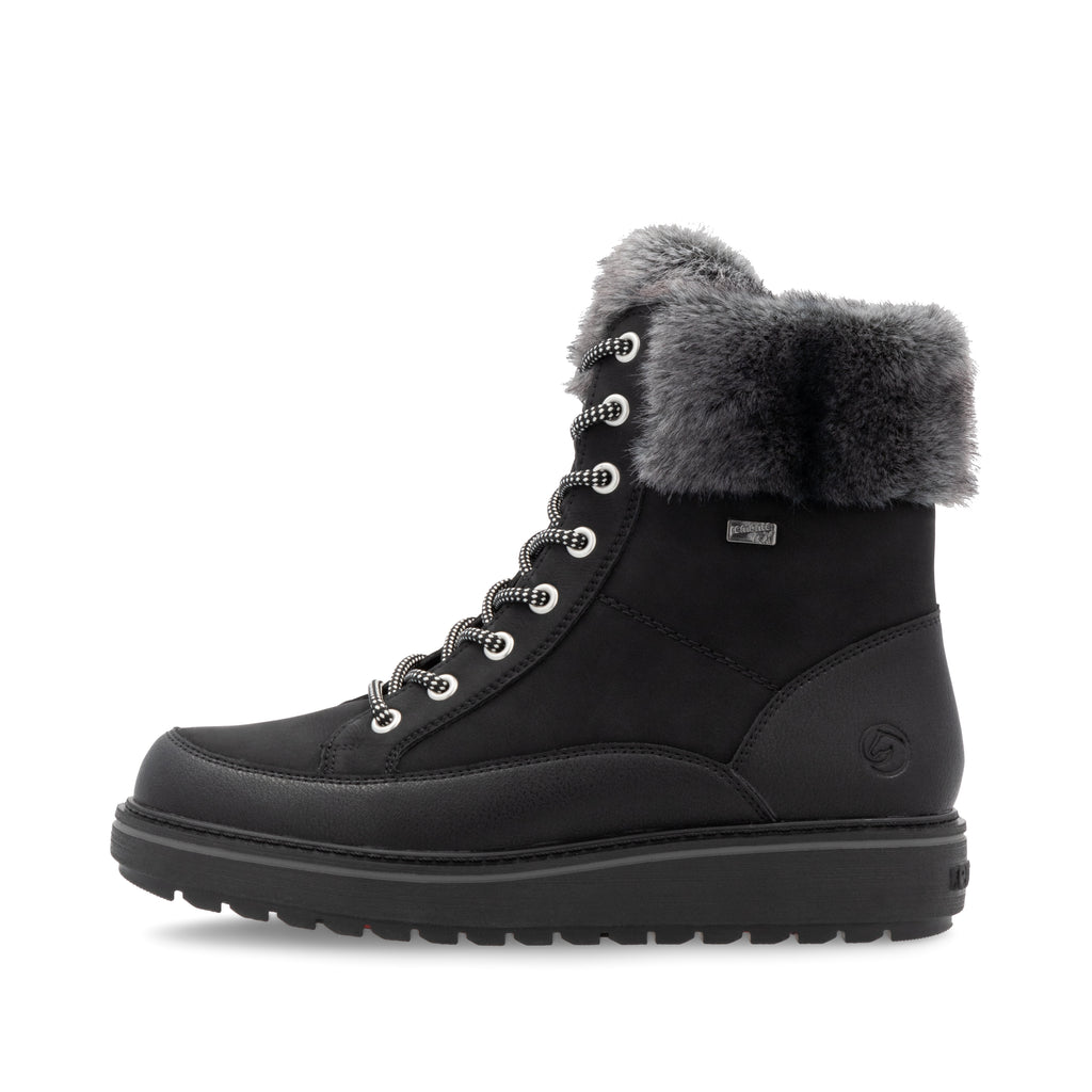 Black Zip Boots for Women | Remonte D0U78-03