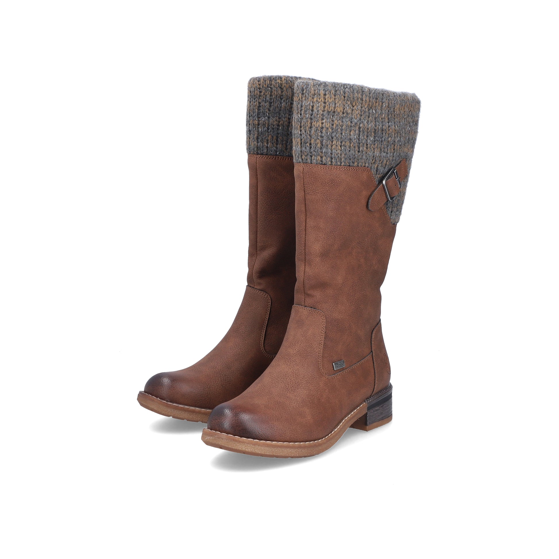 Brown Zip Boots for Women | Rieker 94692-24