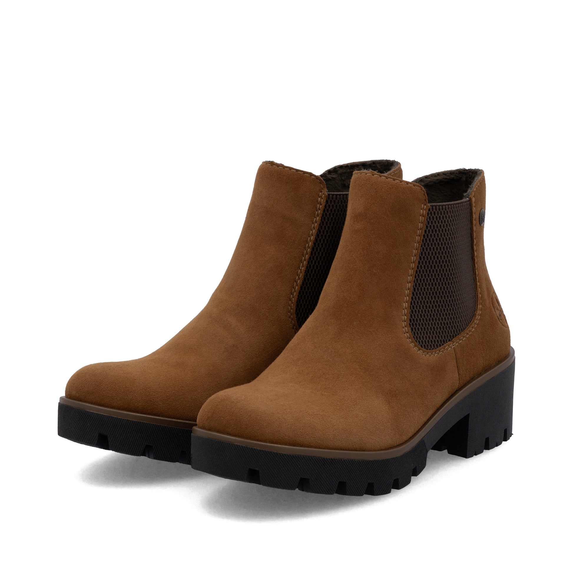 Brown Elasticated Boots for Women | Rieker 79265-22
