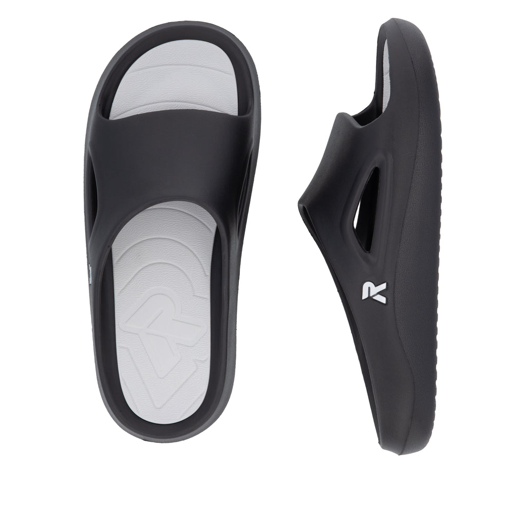 Black Slip-On Sandals for Men | Rieker U3450-00