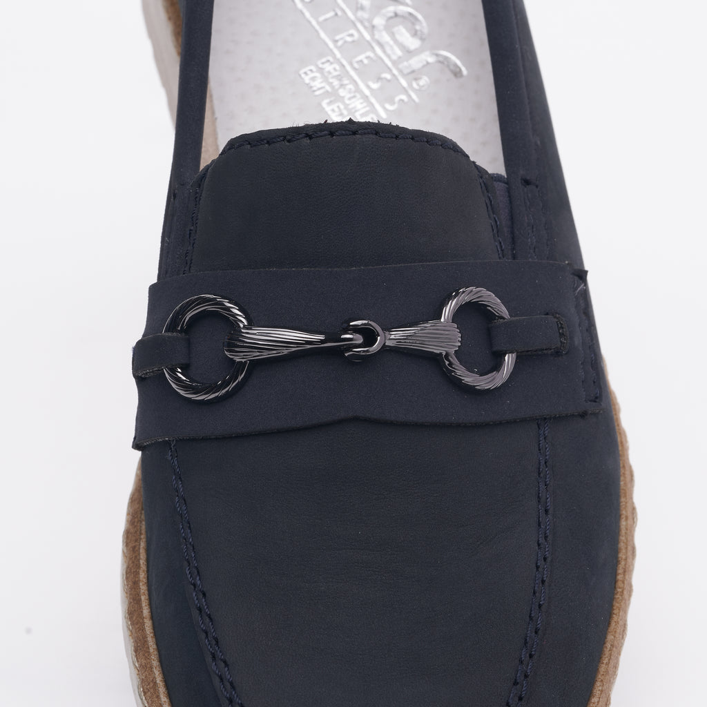 Blue Elasticated Shoes for Women | Rieker 51860-14