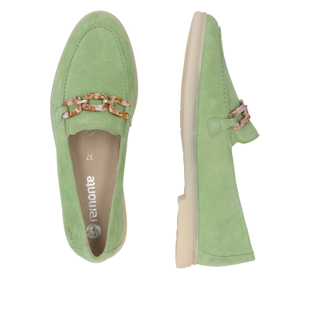 Green Elasticated Shoes for Women | Remonte D2F00-52