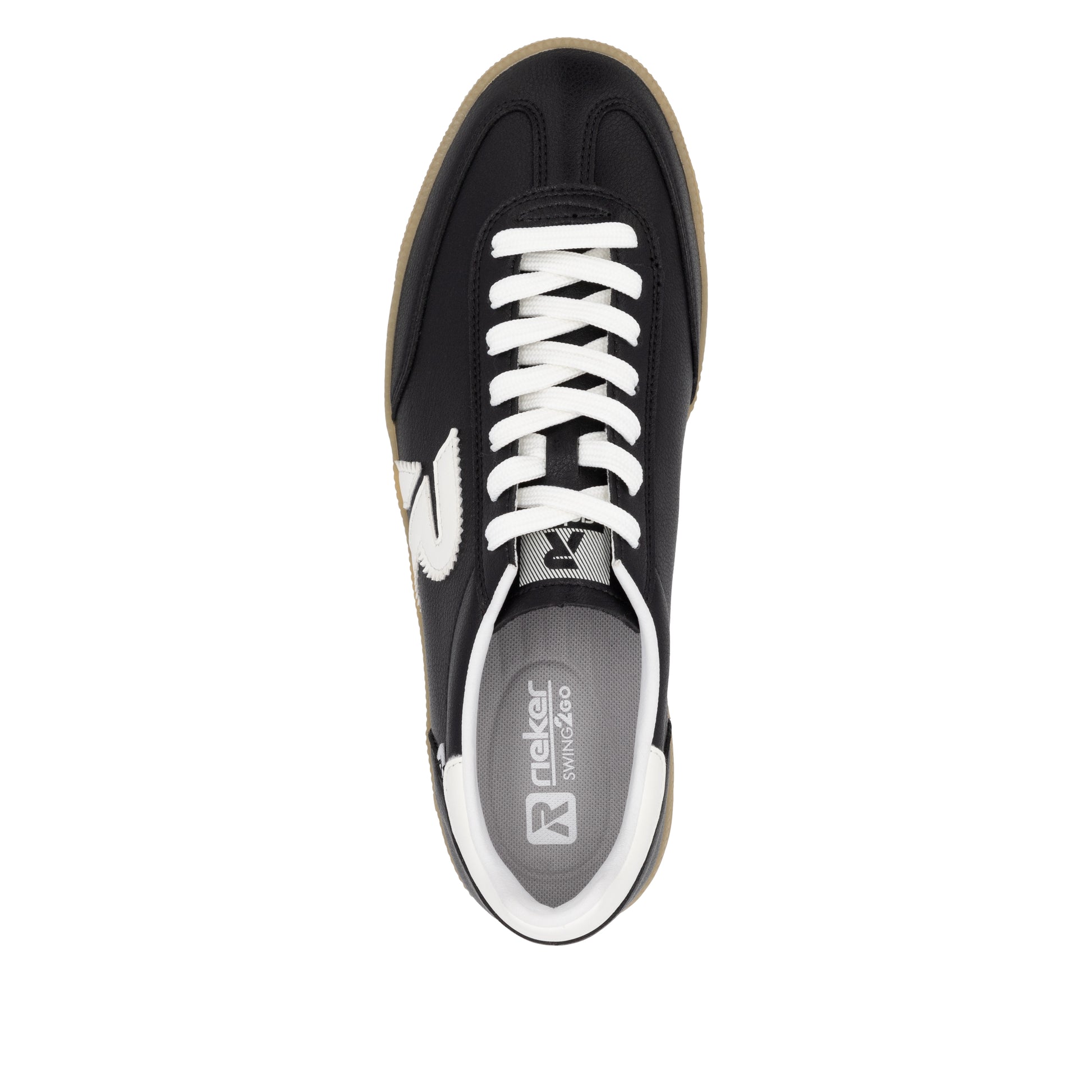 Black Elasticated Shoes for Men | Rieker U2200-00