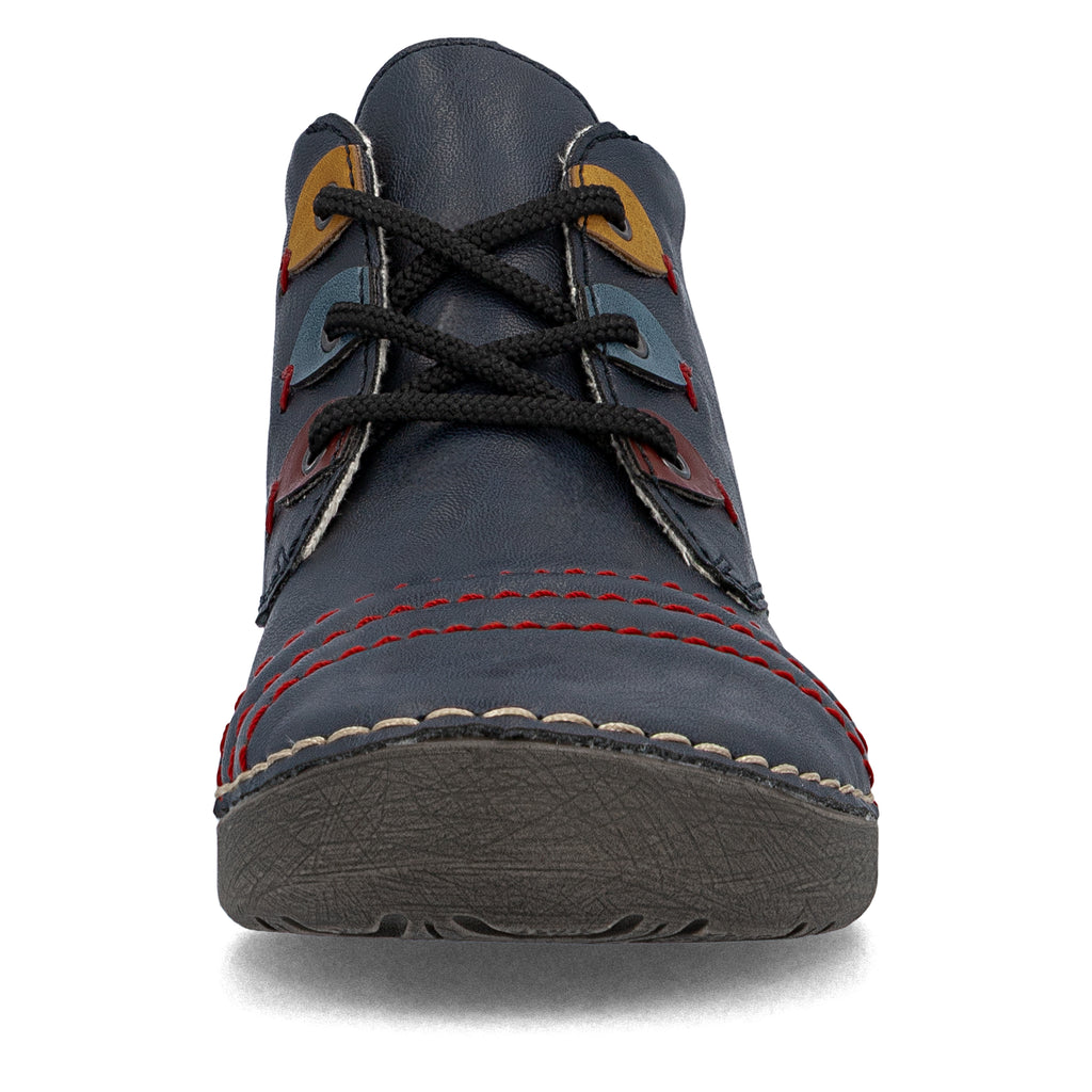 Blue Elasticated Boots for Women | Rieker 52509-14