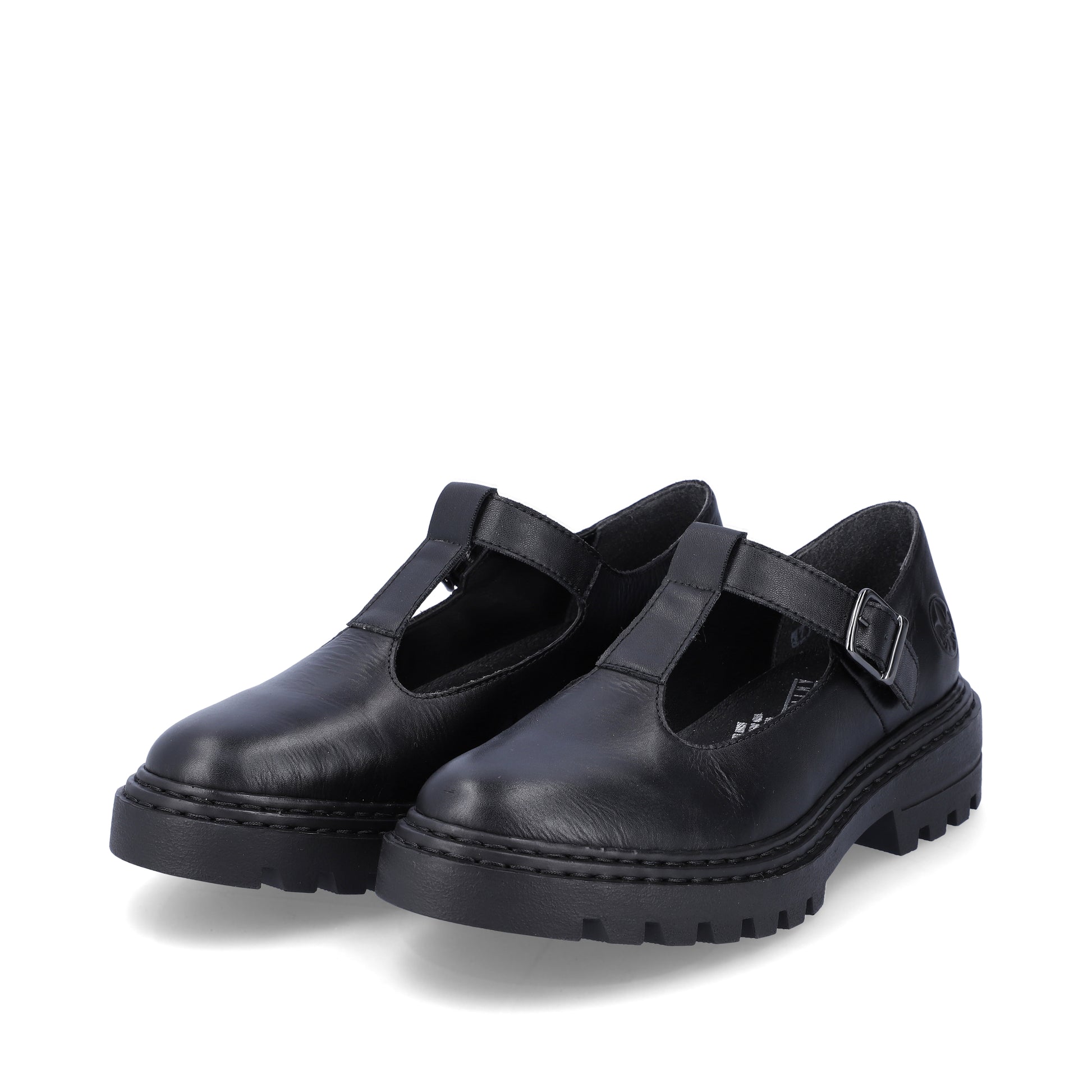 Black Buckle Shoes for Women | Rieker Z9664-00