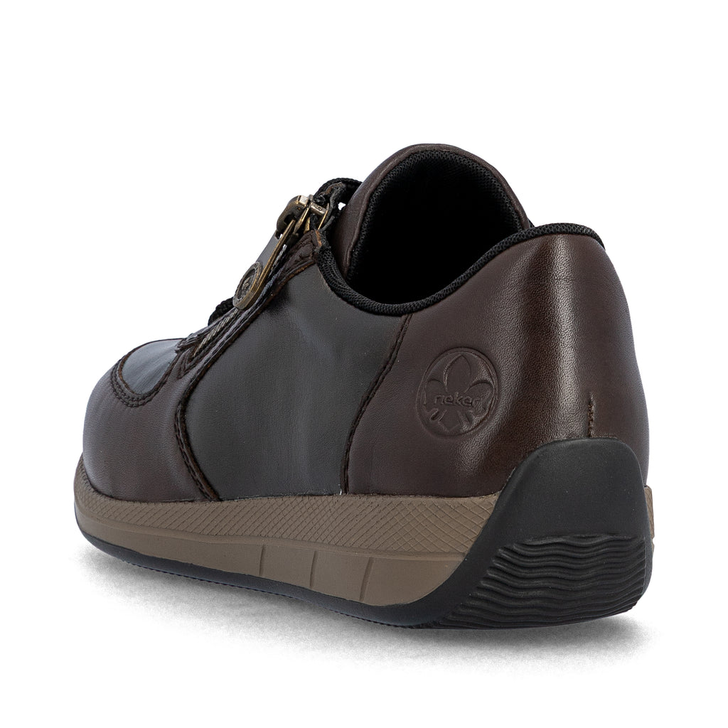 Brown Zip Shoes for Women | Rieker N1112-25