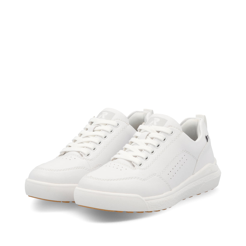 White Elasticated Shoes for Women | Rieker W1101-80