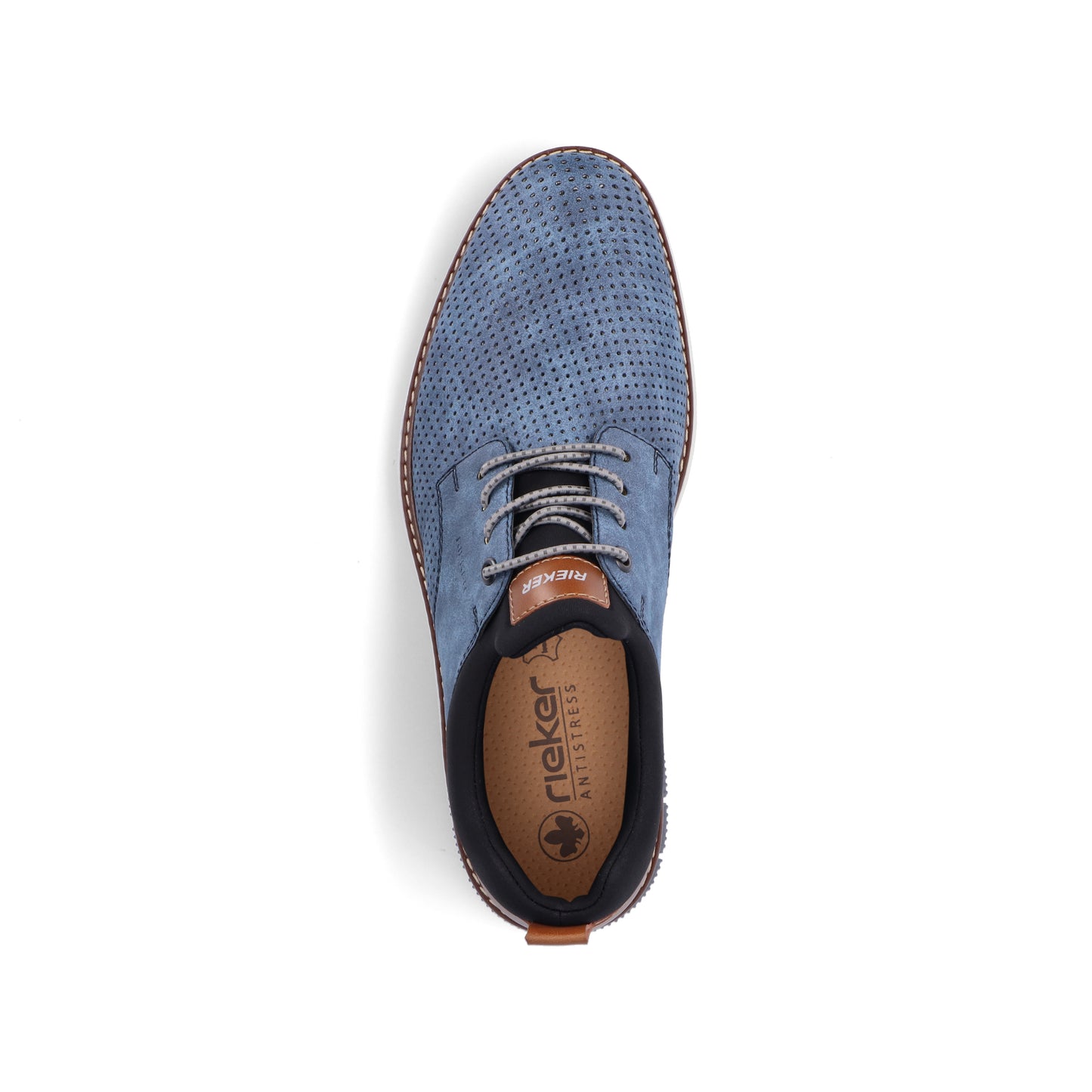 Rieker Men's Casual Lace-up Shoe - Blue | 14450-14