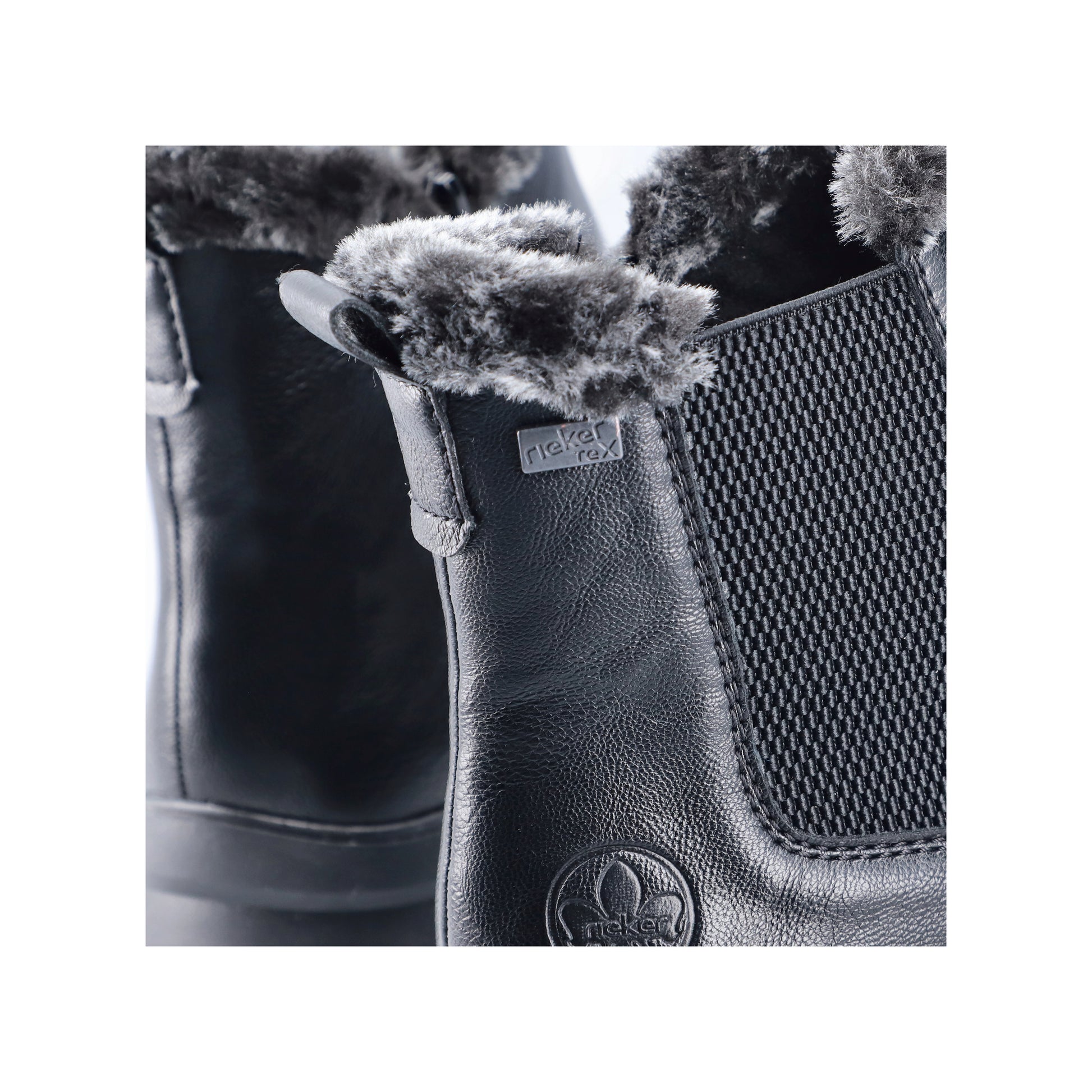 Black Zip Boots for Women | Rieker Z0061-00