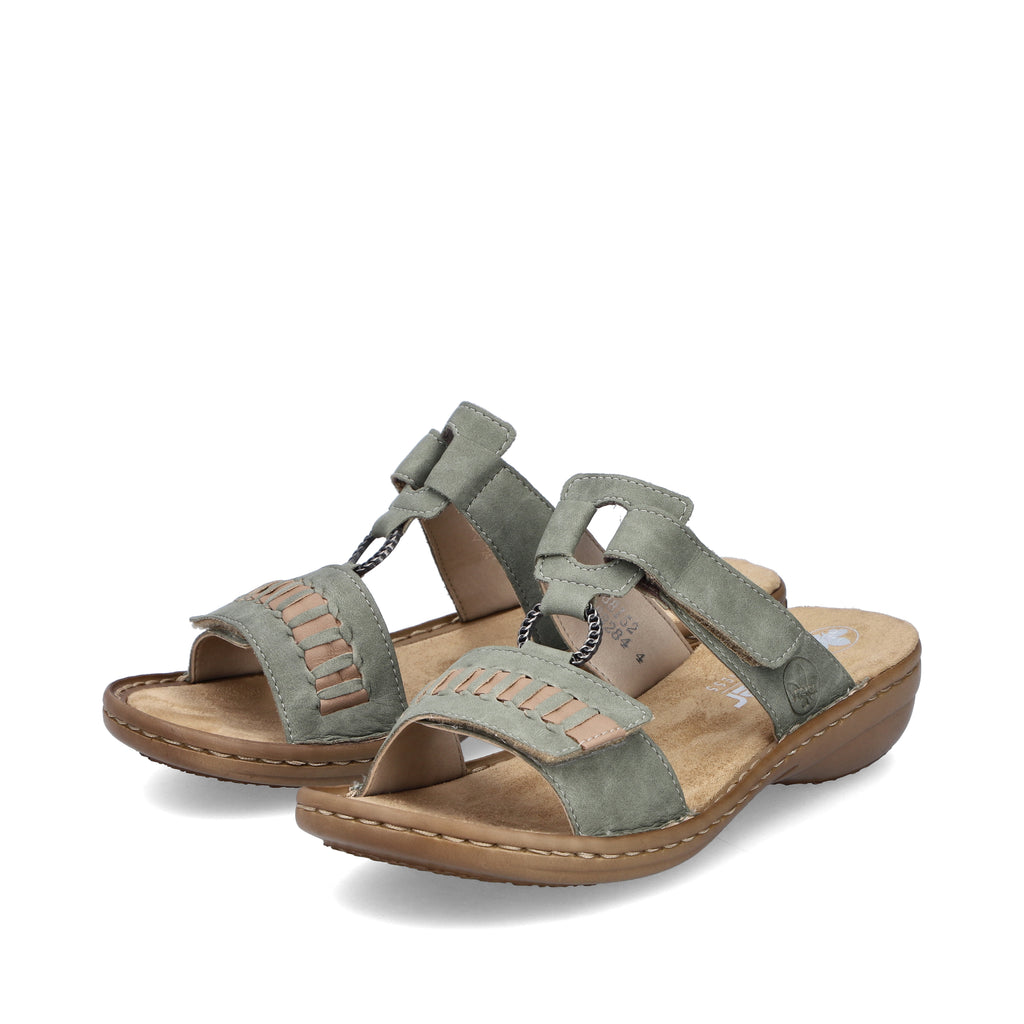 Green Hook & Loop Sandals for Women | Rieker 60881-52